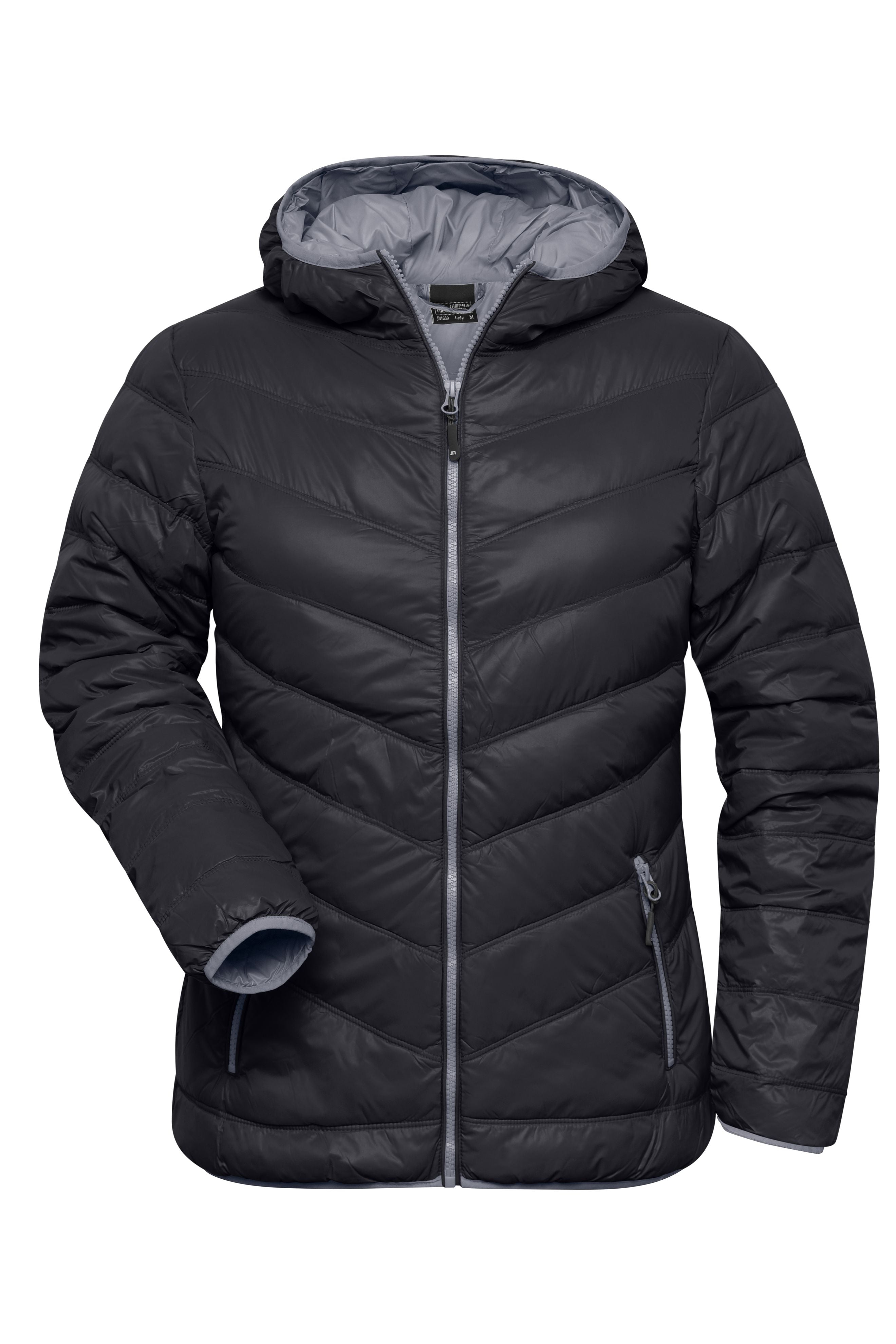 JN1059 - Ladies' Down Jacket in black/grey Größe S von Daiber