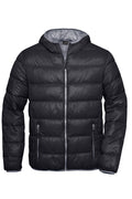 JN1060 - Men's Down Jacket in black/grey Größe S von Daiber