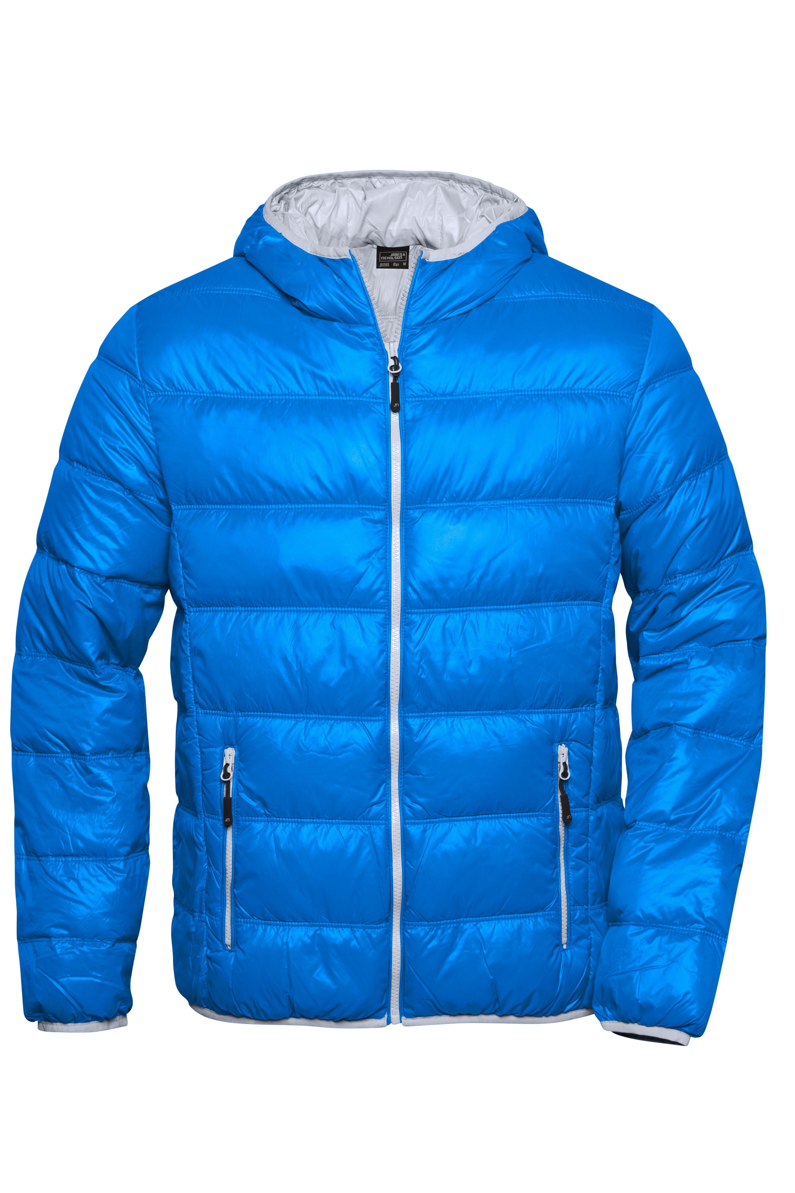 JN1060 - Men's Down Jacket in blue/silver Größe S von Daiber