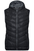 JN1061 - Ladies' Down Vest in black/grey Größe S von Daiber