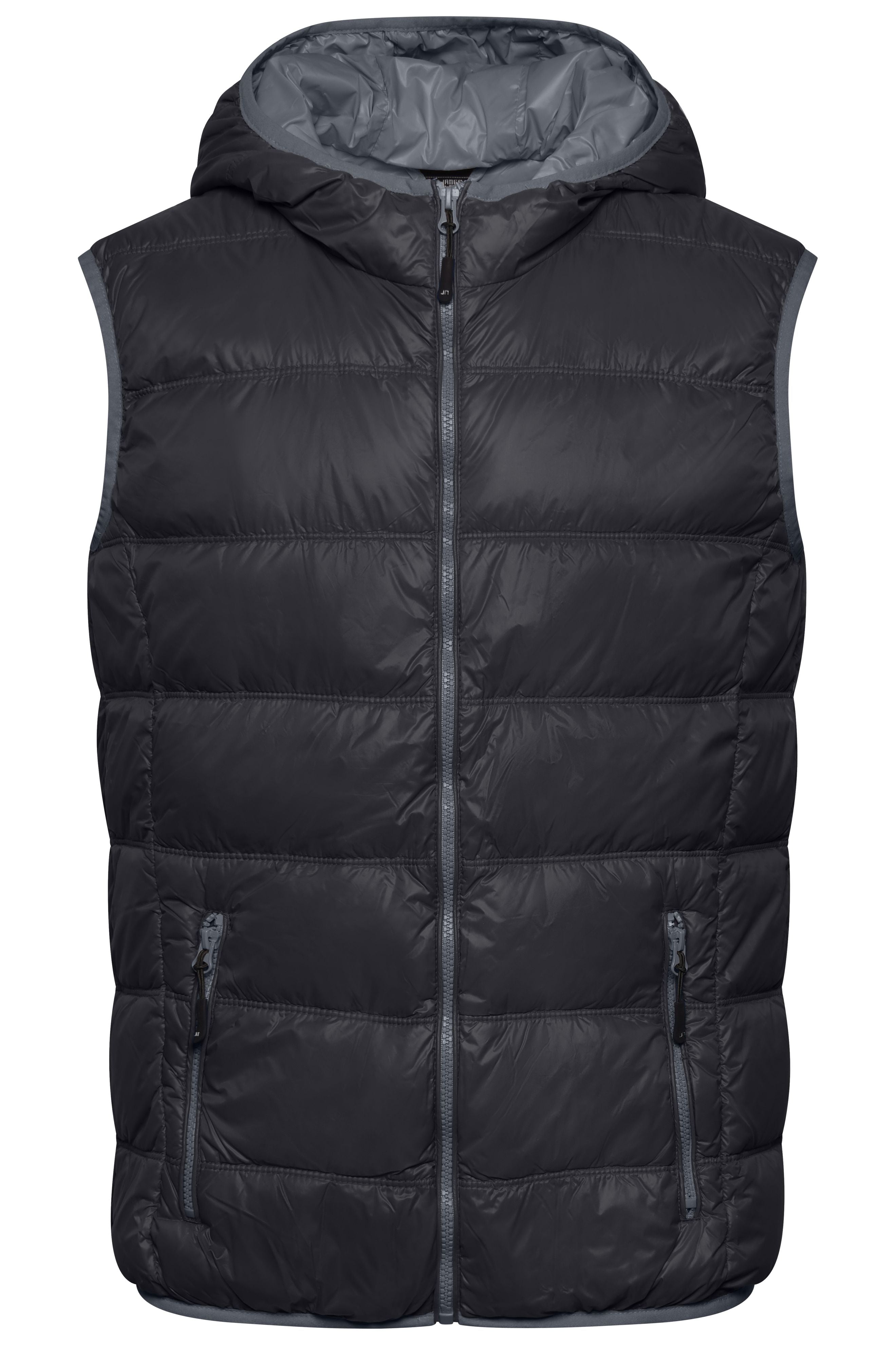 JN1062 - Men's Down Vest in black/grey Größe S von Daiber