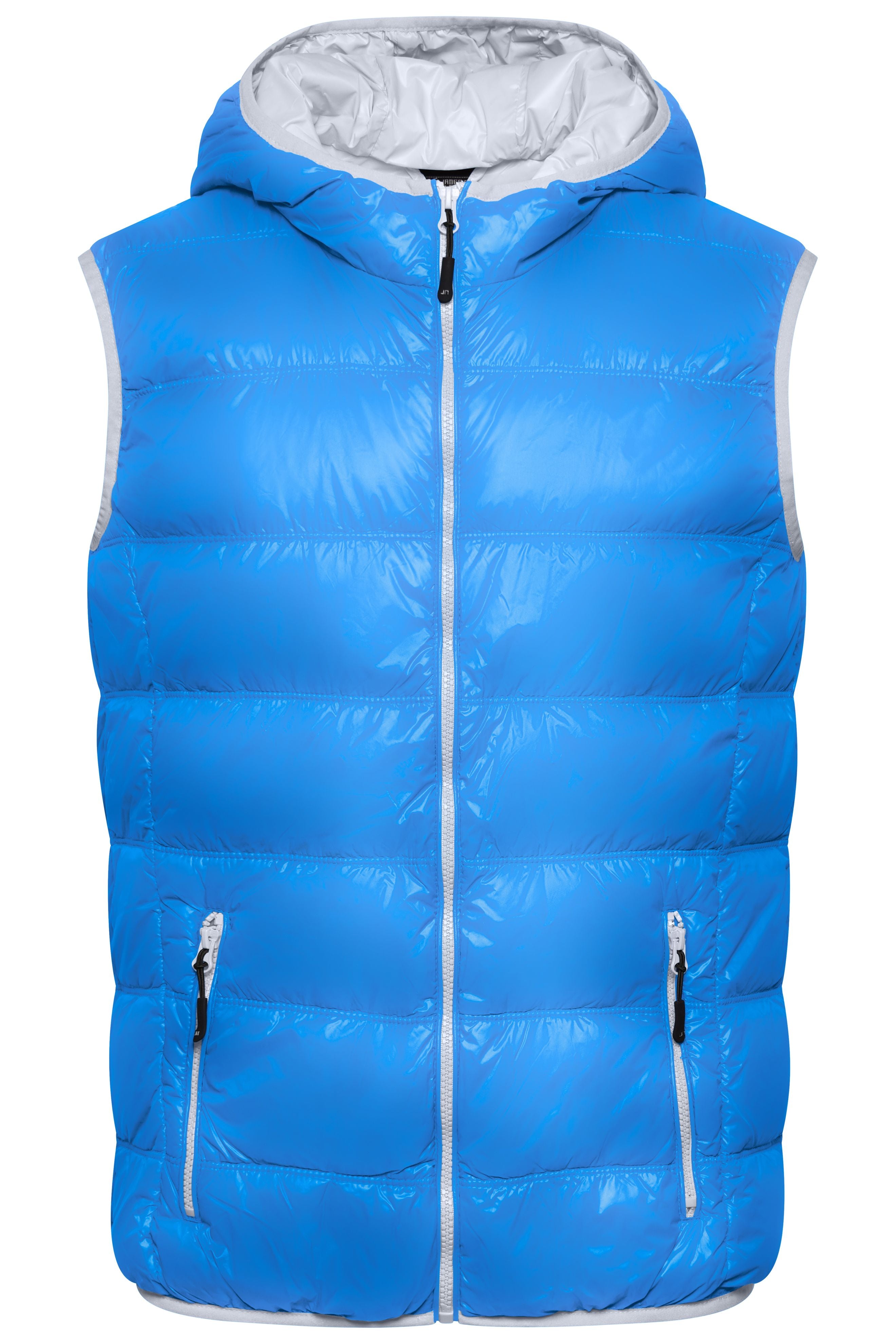 JN1062 - Men's Down Vest in blue/silver Größe S von Daiber