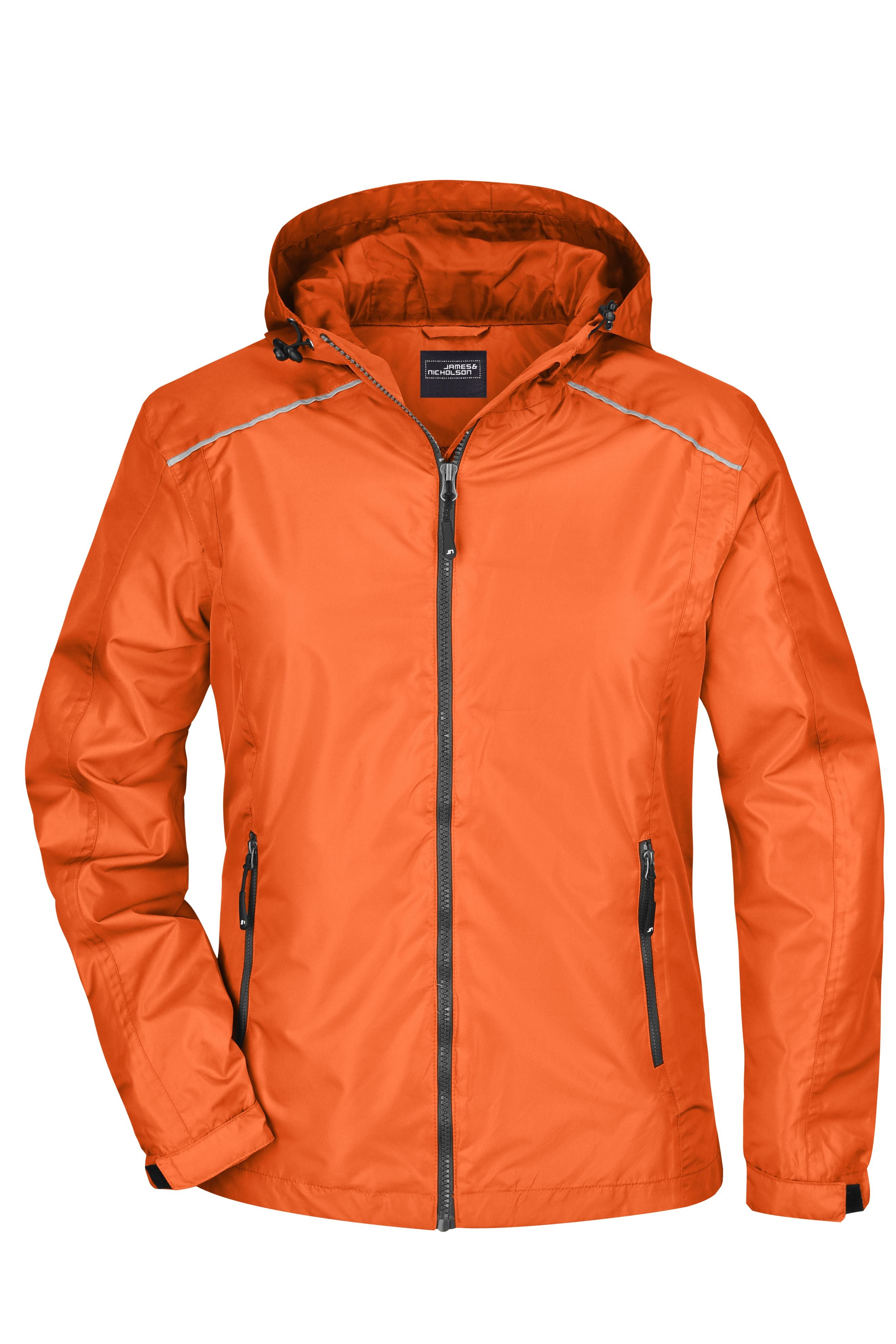 JN1117 - Ladies' Rain Jacket in orange/carbon Größe S von Daiber