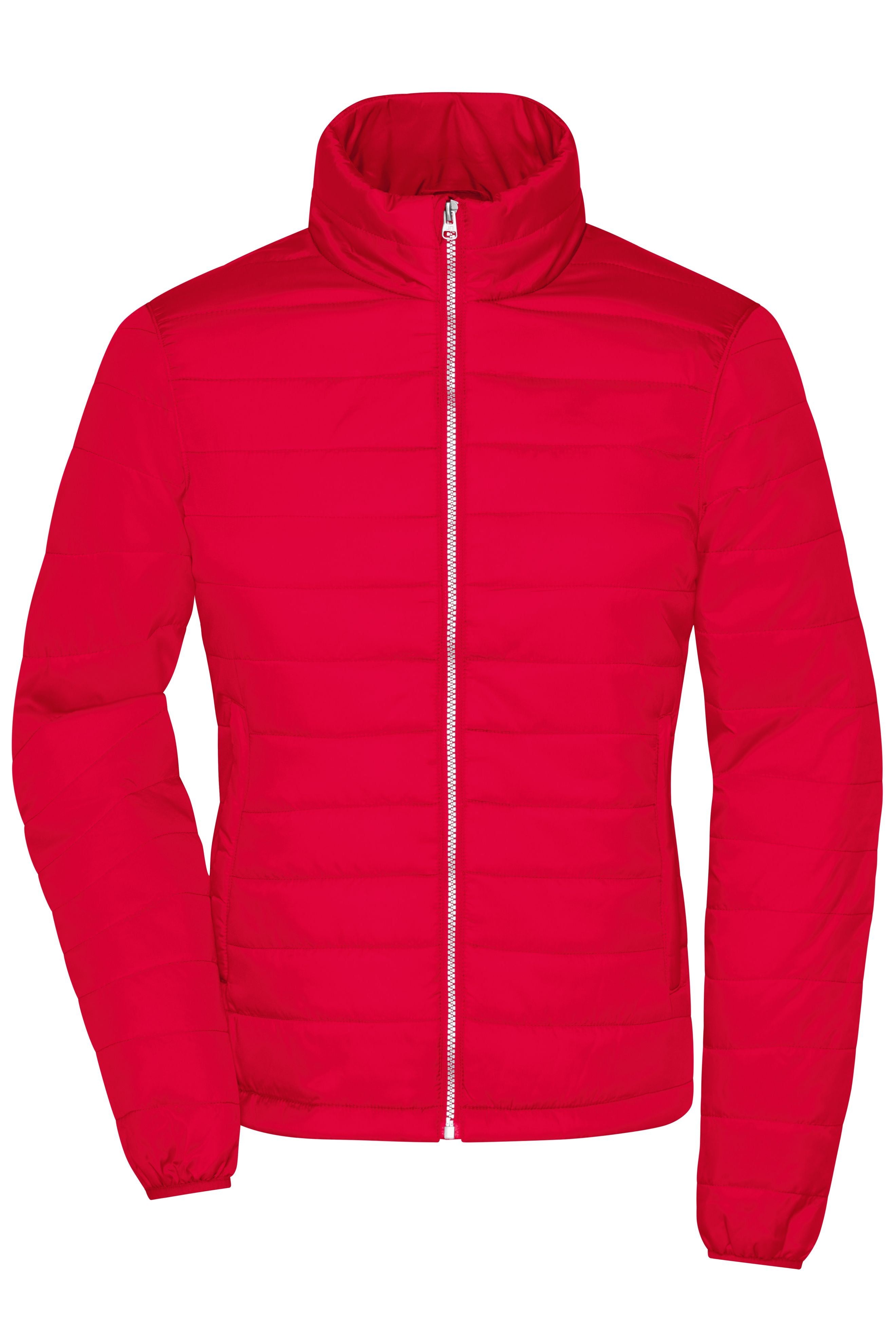JN1119 - Ladies' Padded Jacket in red Größe S von Daiber