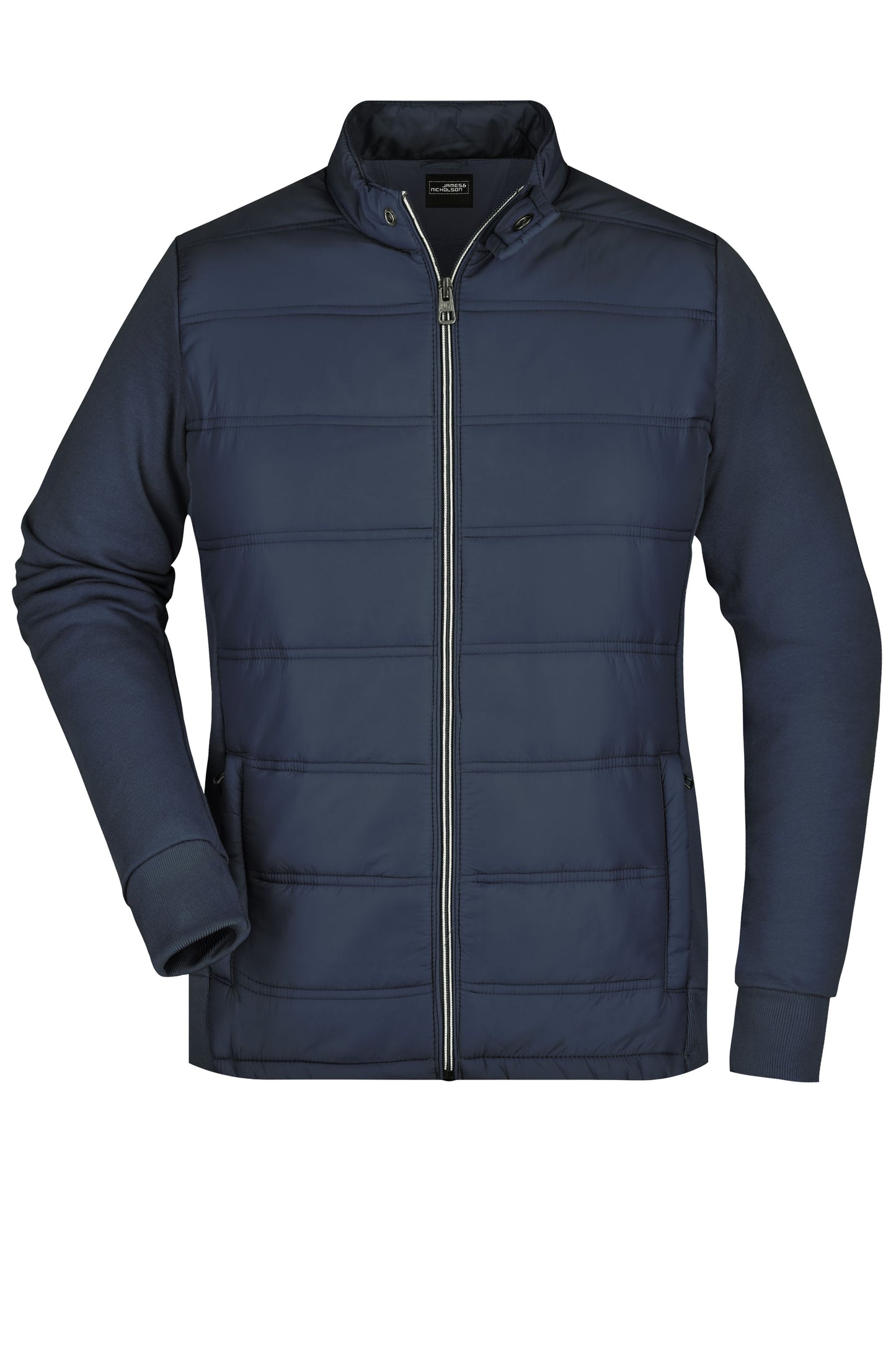 JN1123 - Ladies' Hybrid Sweat Jacket in navy Größe S von Daiber