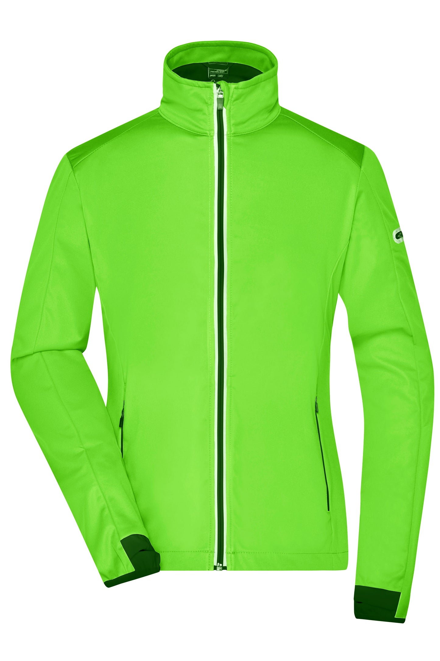 JN1125 - Ladies' Sports Softshell Jacket in bright-green/black Größe S von Daiber