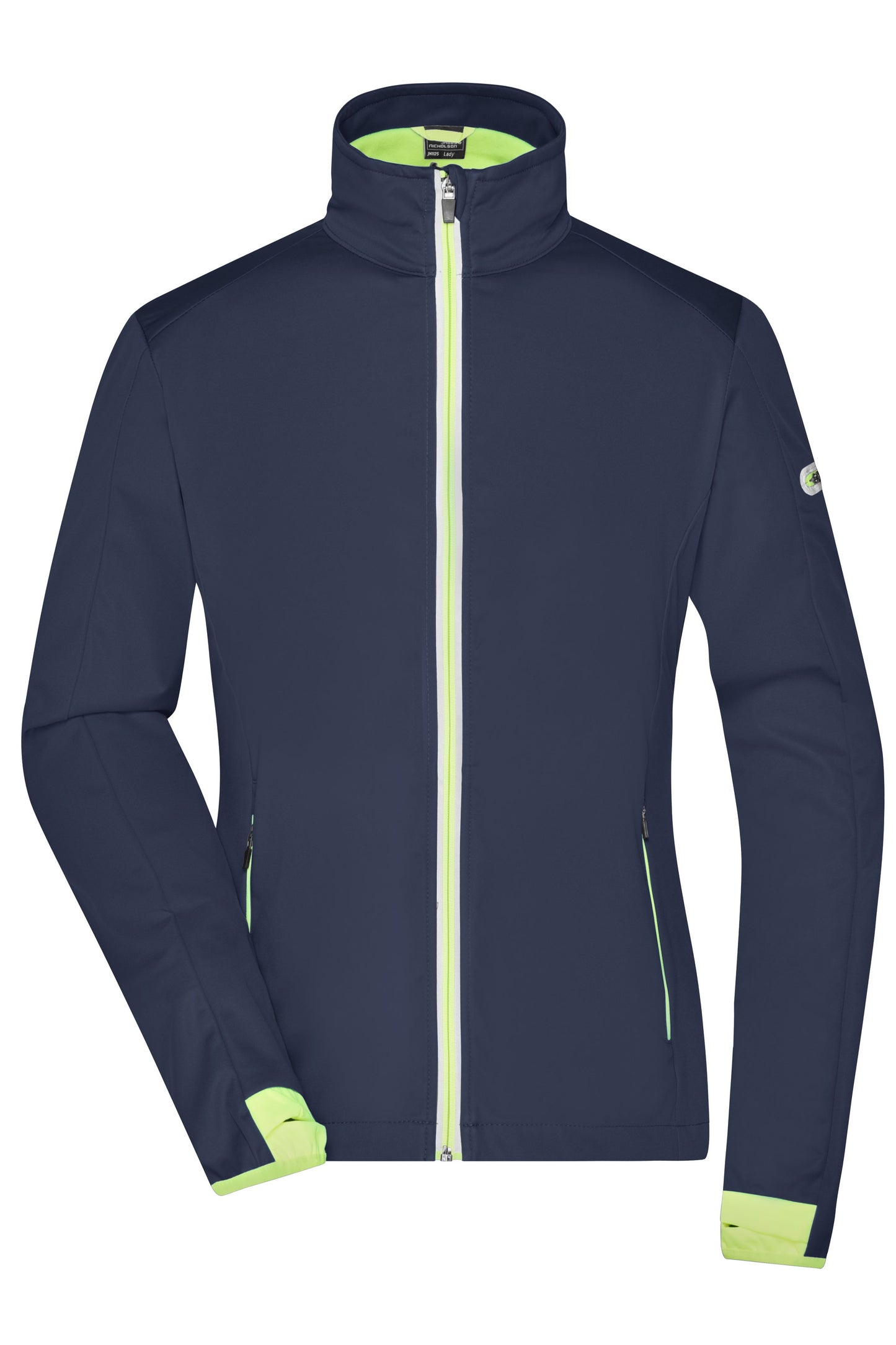 JN1125 - Ladies' Sports Softshell Jacket in navy/bright-yellow Größe S von Daiber