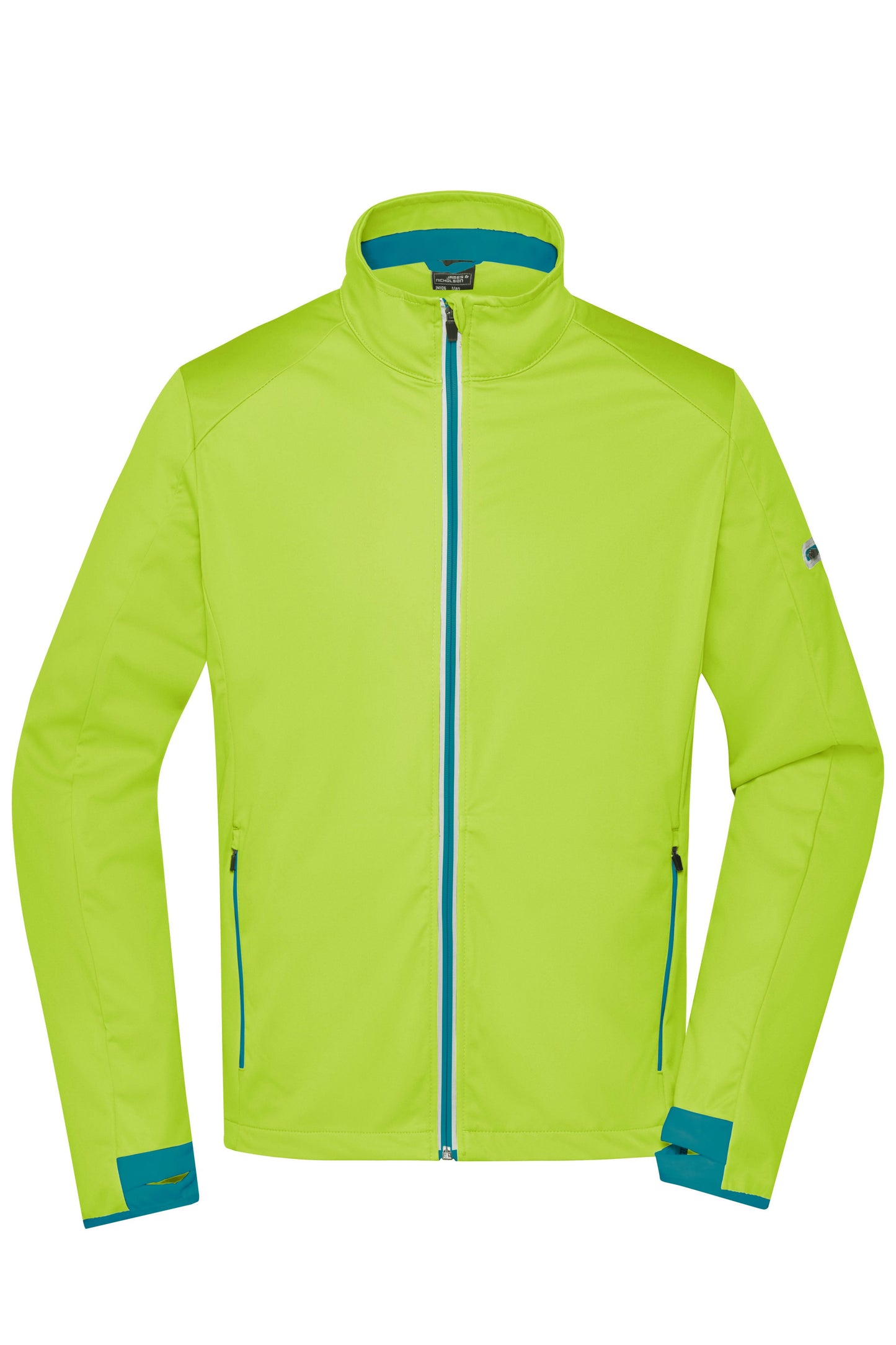 JN1126 - Men's Sports Softshell Jacket in bright-yellow/bright-blue Größe S von Daiber