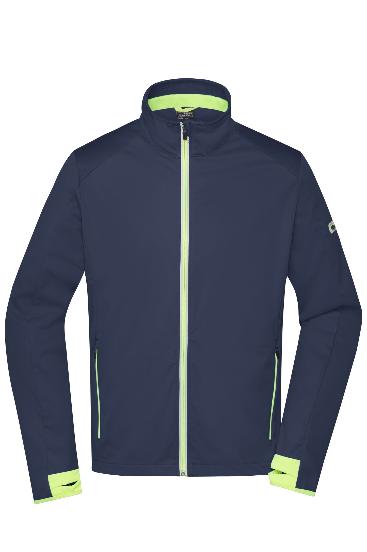 JN1126 - Men's Sports Softshell Jacket in navy/bright-yellow Größe S von Daiber