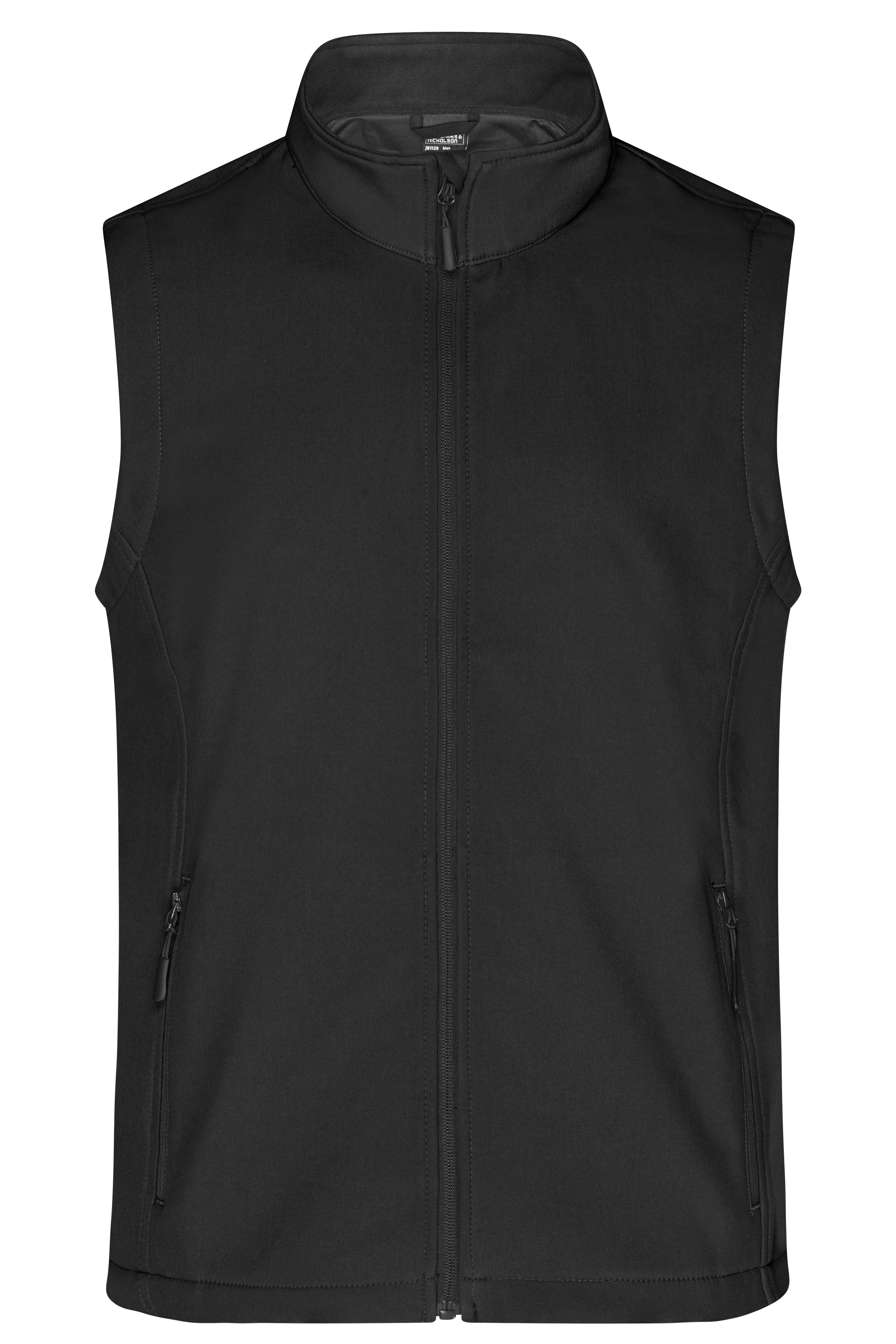 JN1128 - Men's Promo Softshell Vest in black/black Größe S von Daiber