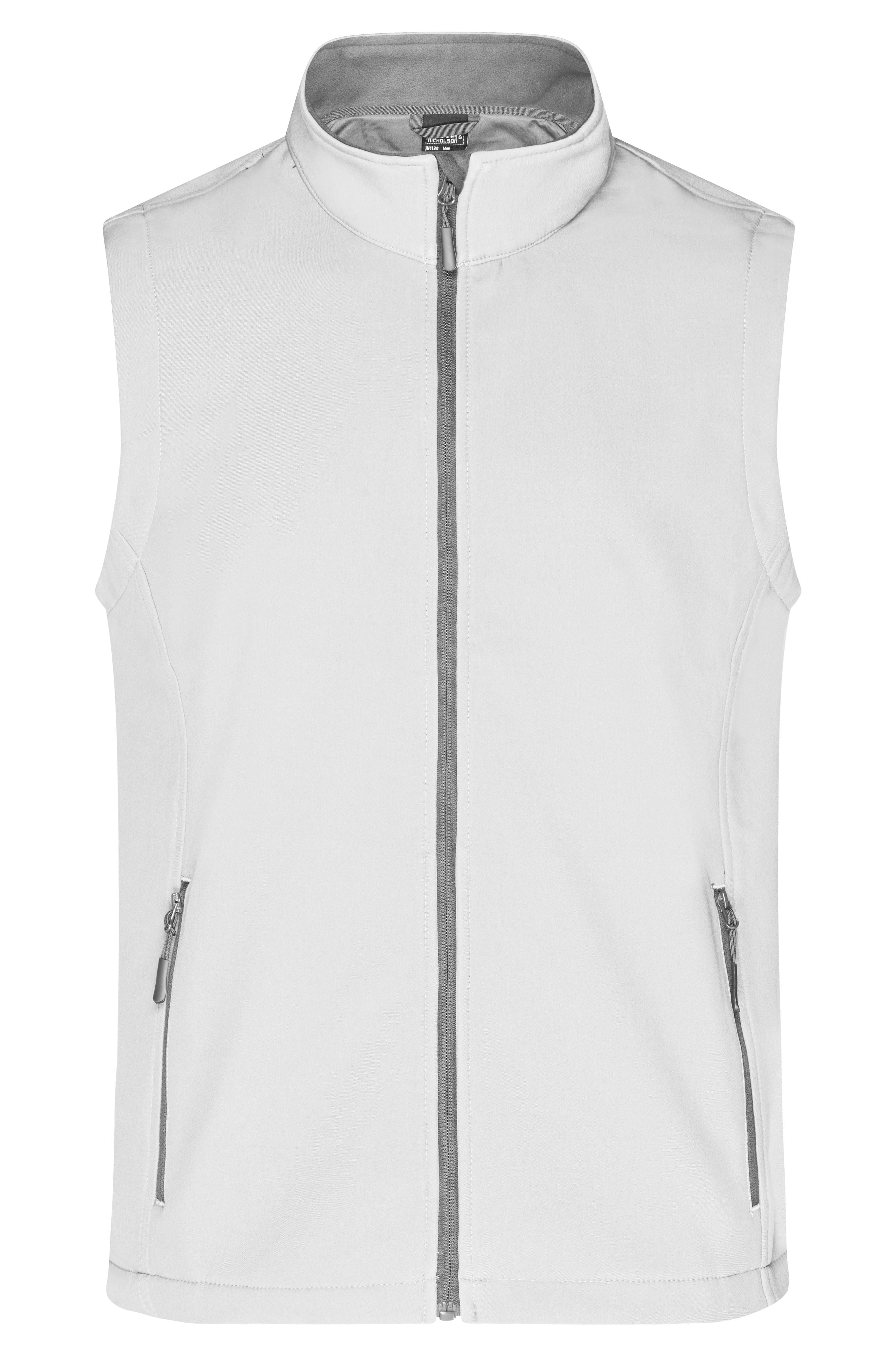JN1128 - Men's Promo Softshell Vest in white/white Größe S von Daiber