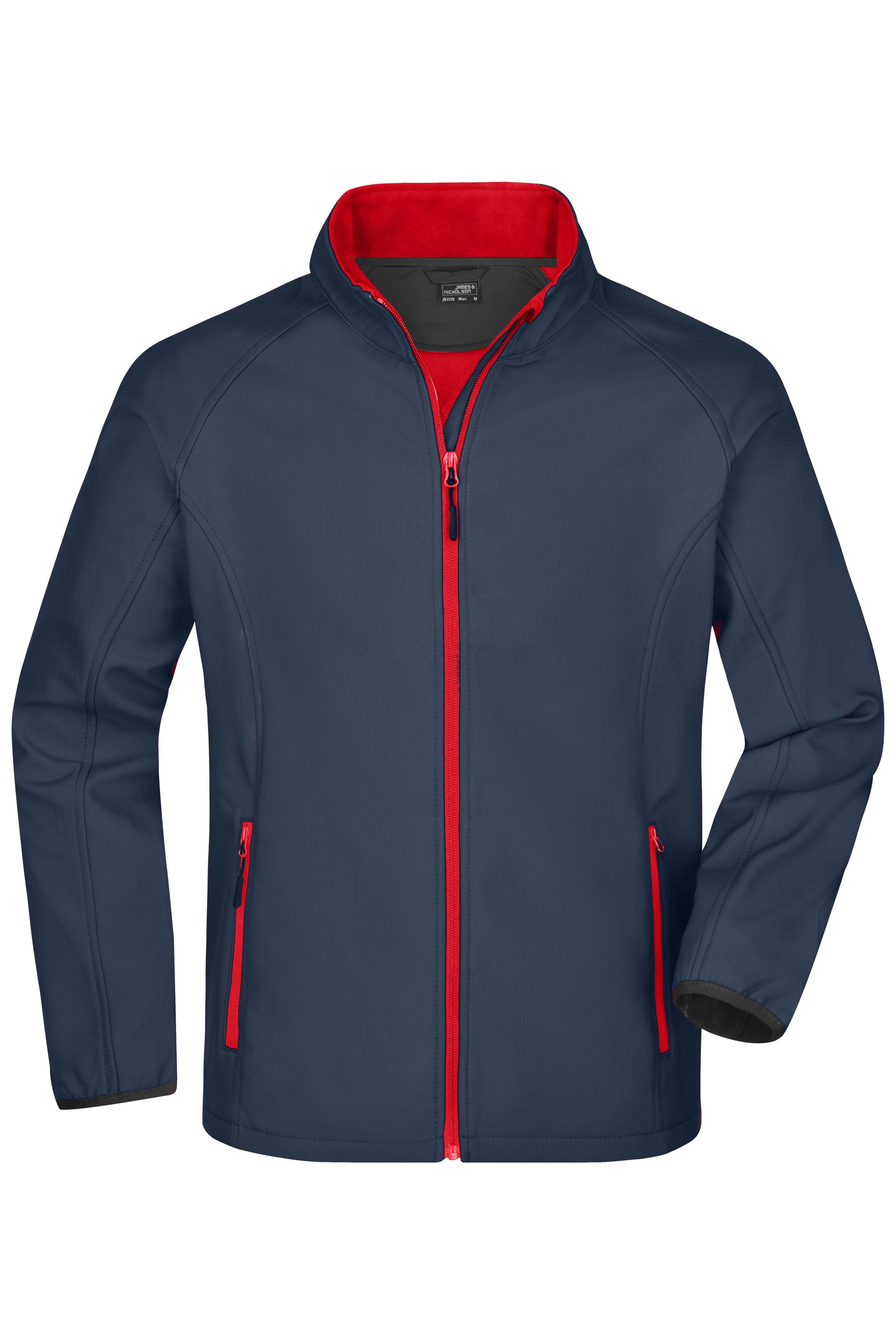 JN1130 - Men's Promo Softshell Jacket in iron-grey/red Größe S von Daiber