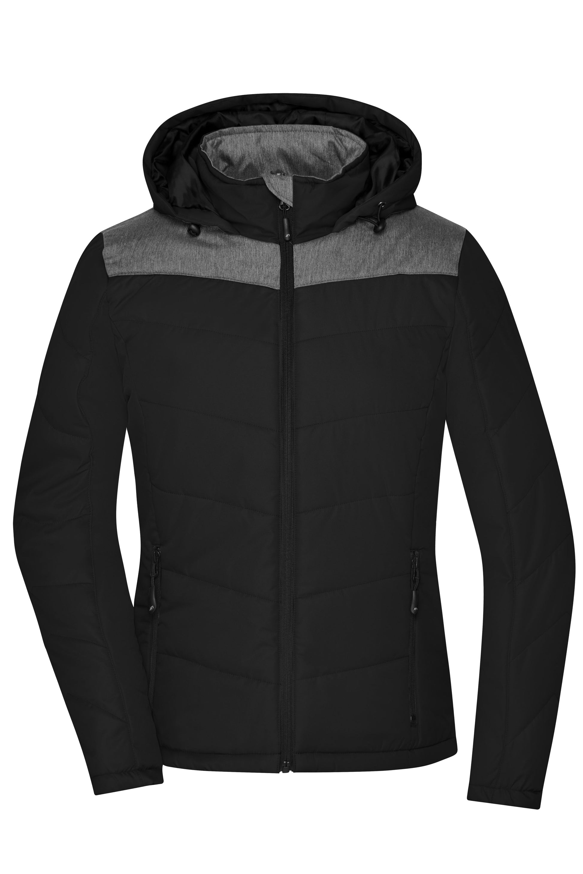 JN1133 - Ladies' Winter Jacket in black/anthracite-melange Größe S von Daiber