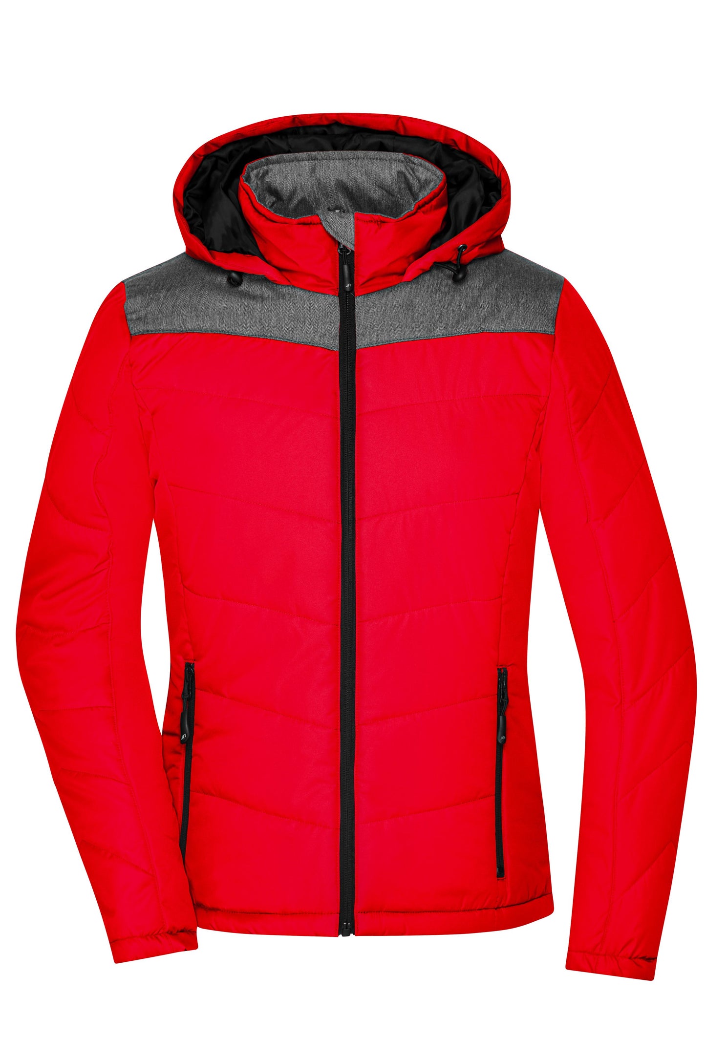 JN1133 - Ladies' Winter Jacket in red/anthracite-melange Größe S von Daiber