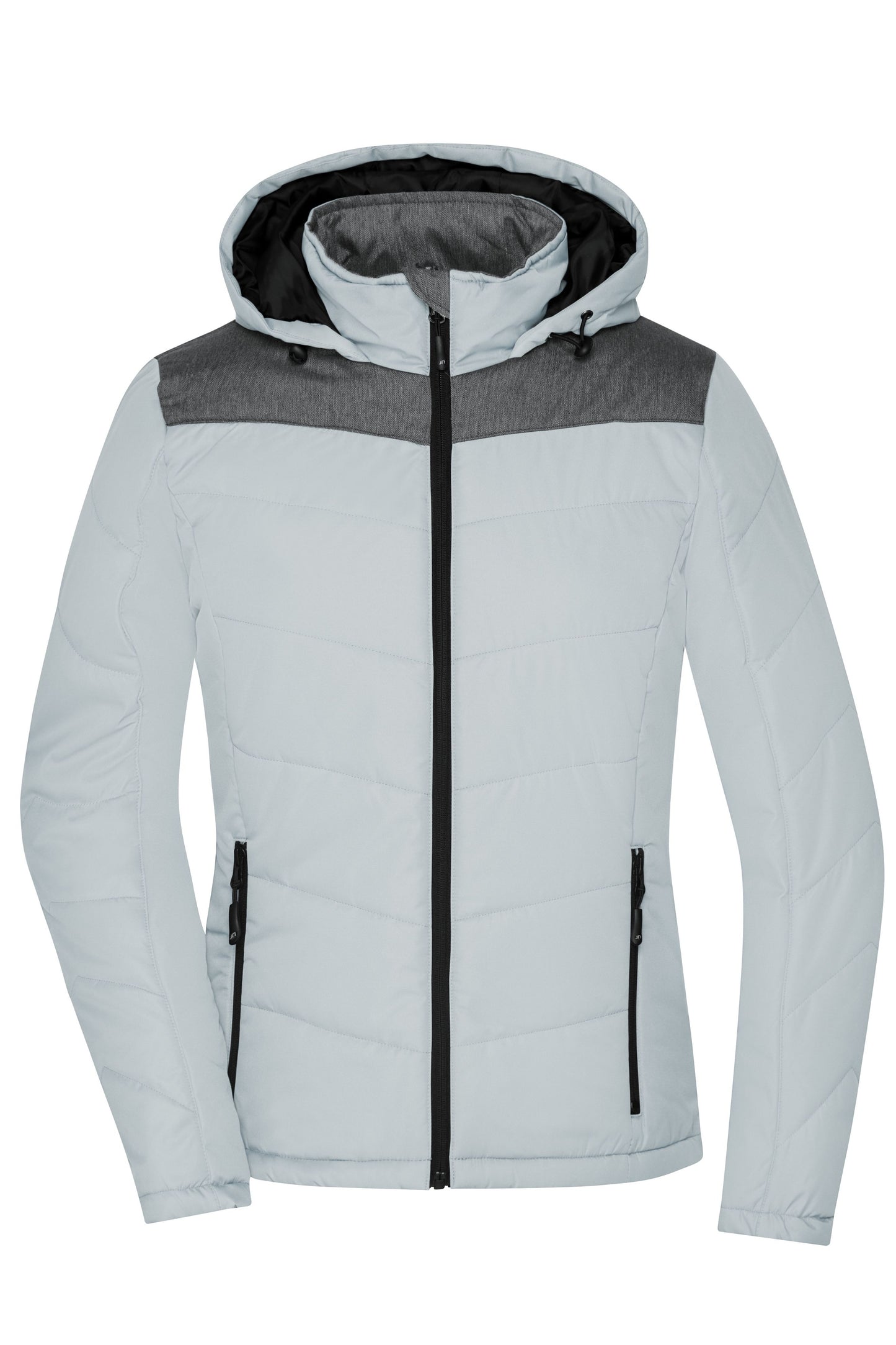 JN1133 - Ladies' Winter Jacket in silver/anthracite-melange Größe S von Daiber