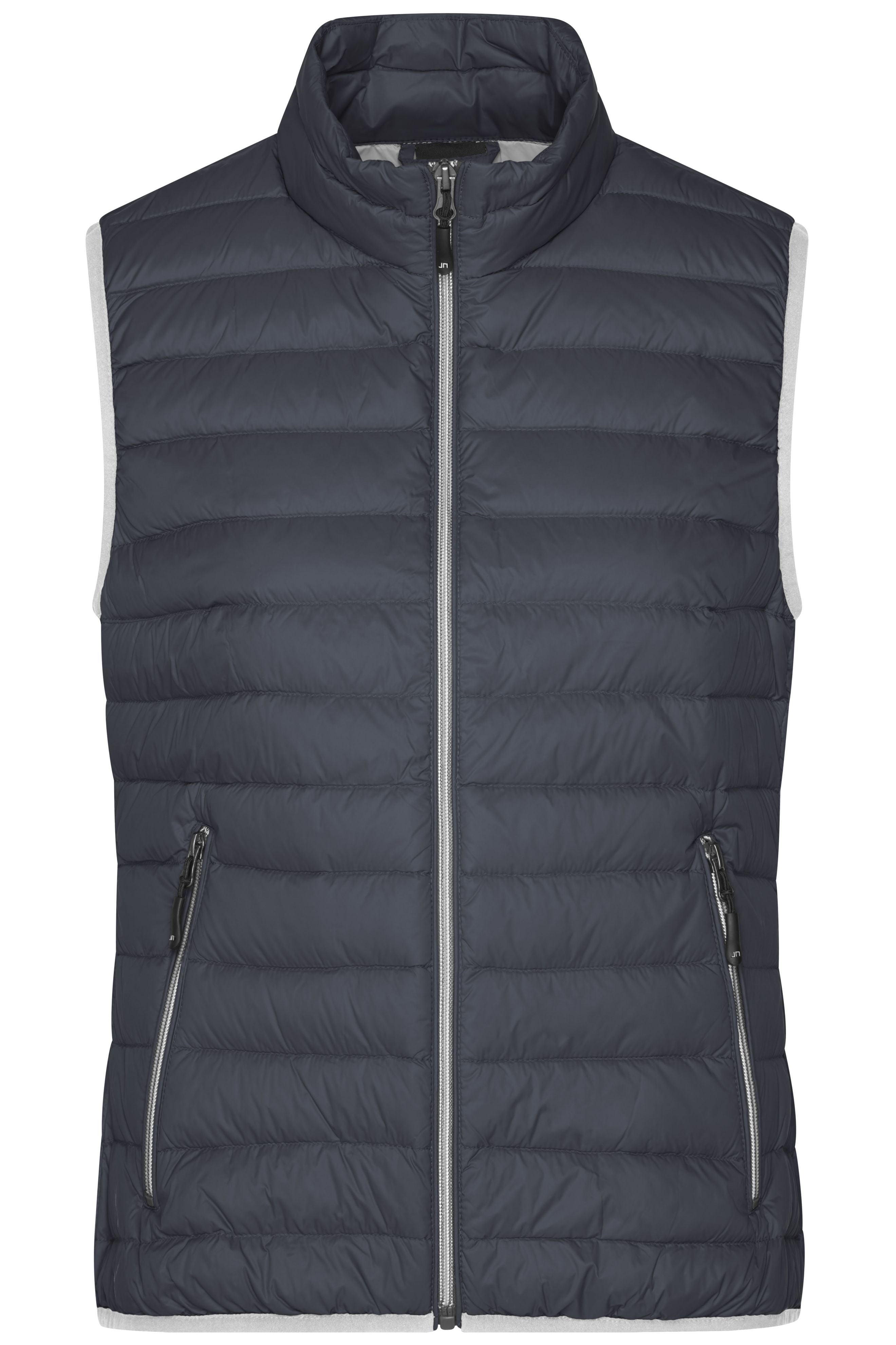 JN1137 - Ladies' Down Vest in graphite/silver Größe S von Daiber