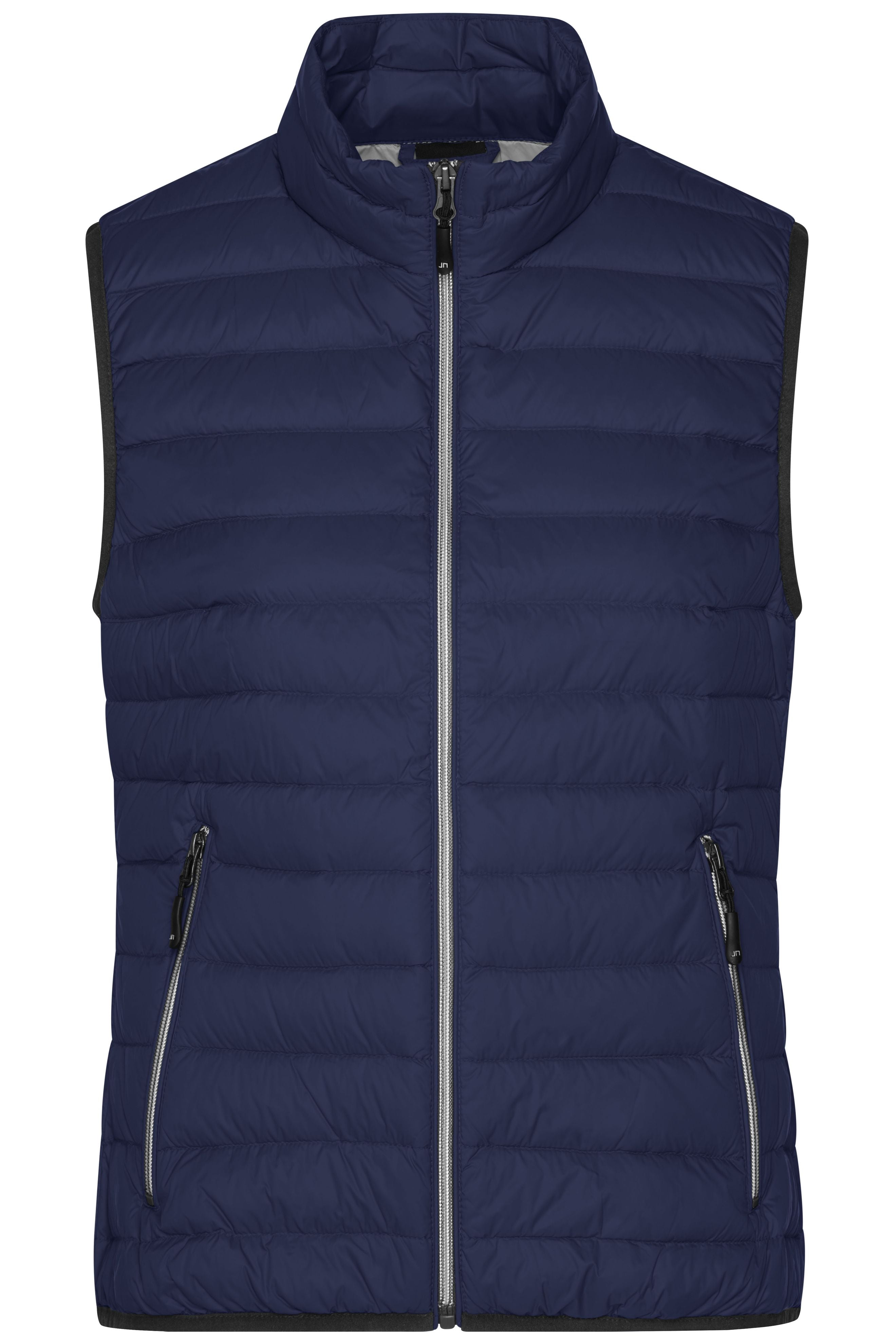JN1137 - Ladies' Down Vest in navy/silver Größe S von Daiber