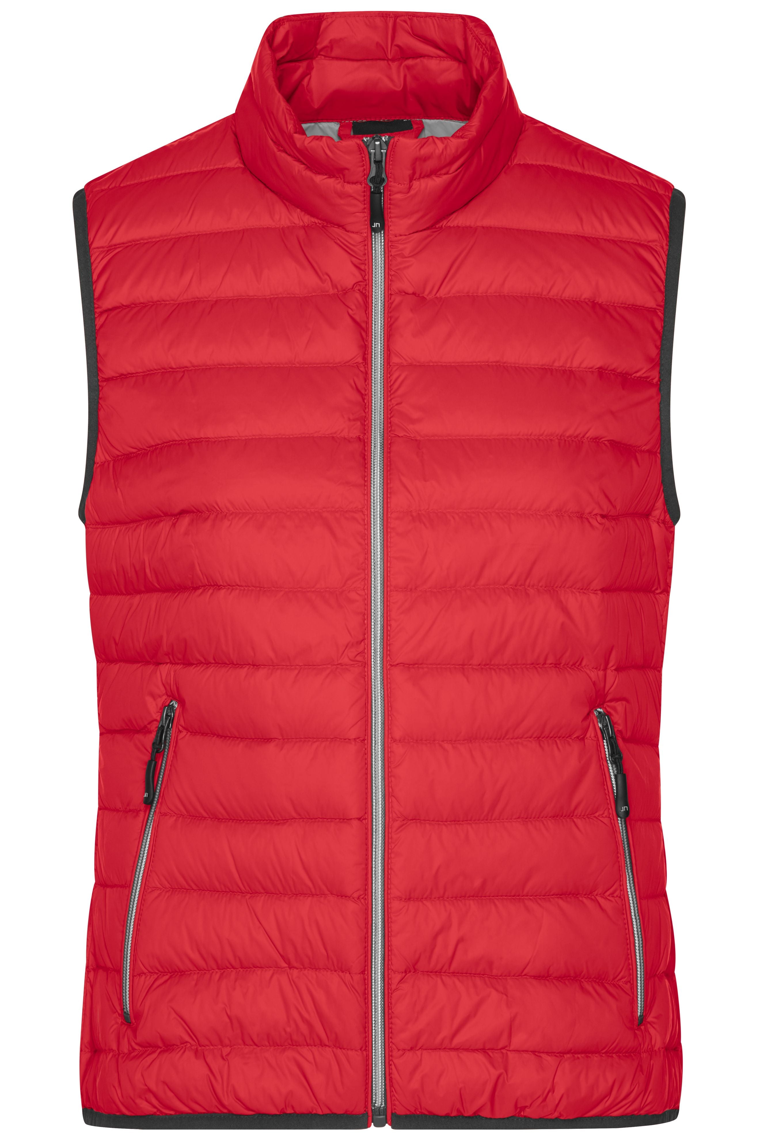 JN1137 - Ladies' Down Vest in red/silver Größe S von Daiber