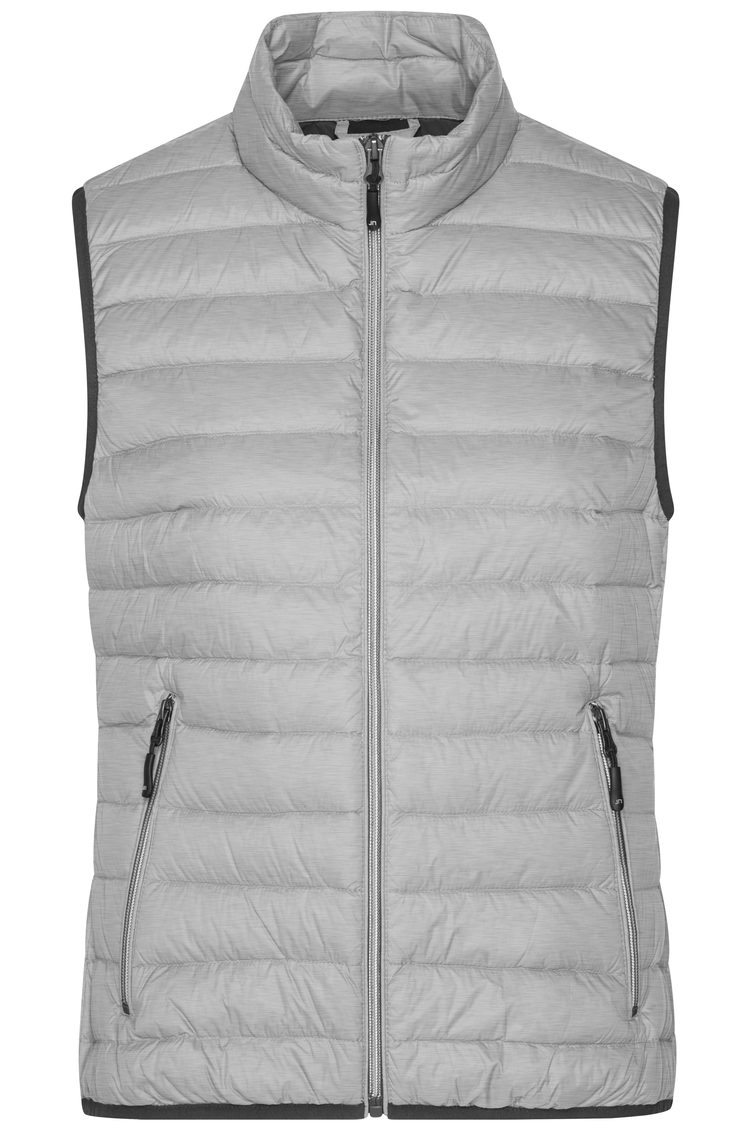 JN1137 - Ladies' Down Vest in silver-melange/graphite Größe S von Daiber