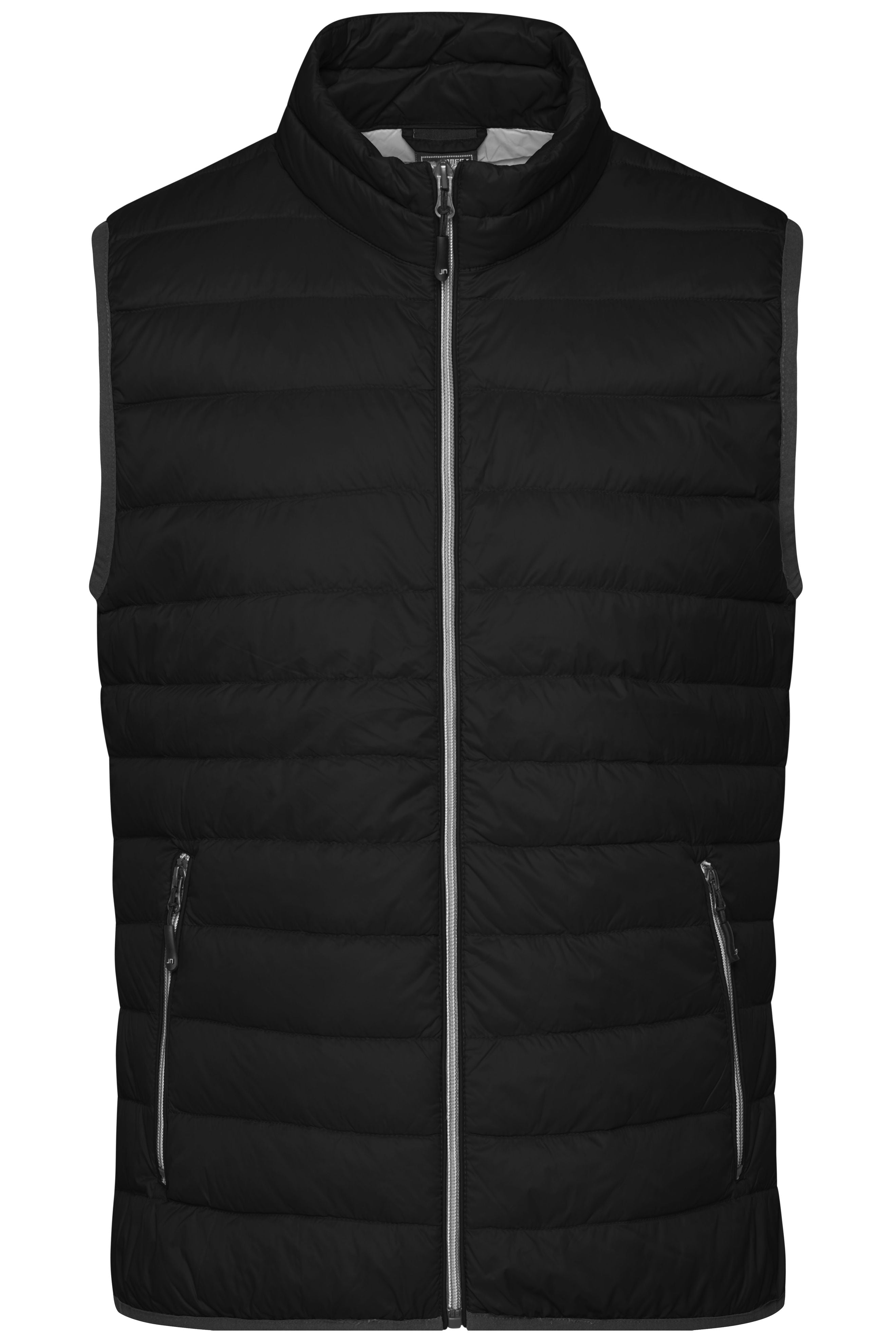 JN1138 - Men's Down Vest in black/silver Größe S von Daiber