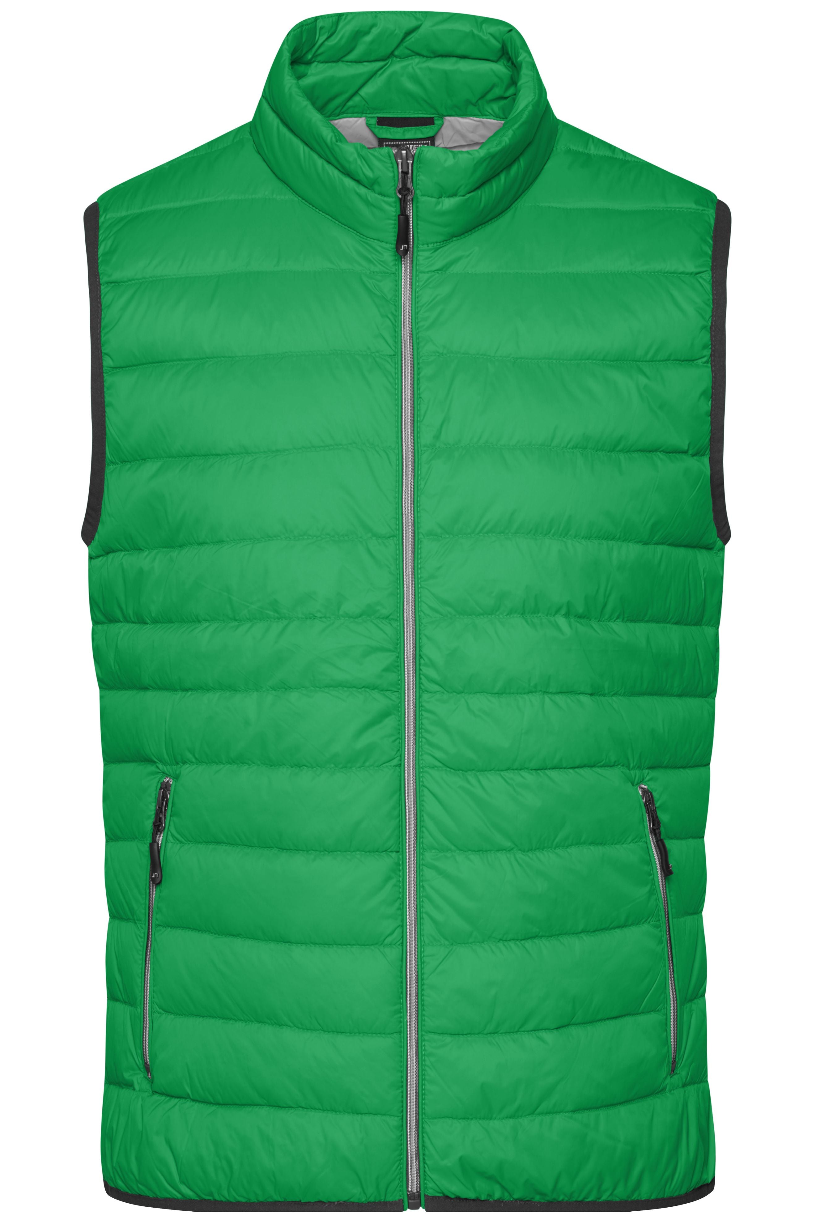 JN1138 - Men's Down Vest in fern-green/silver Größe S von Daiber