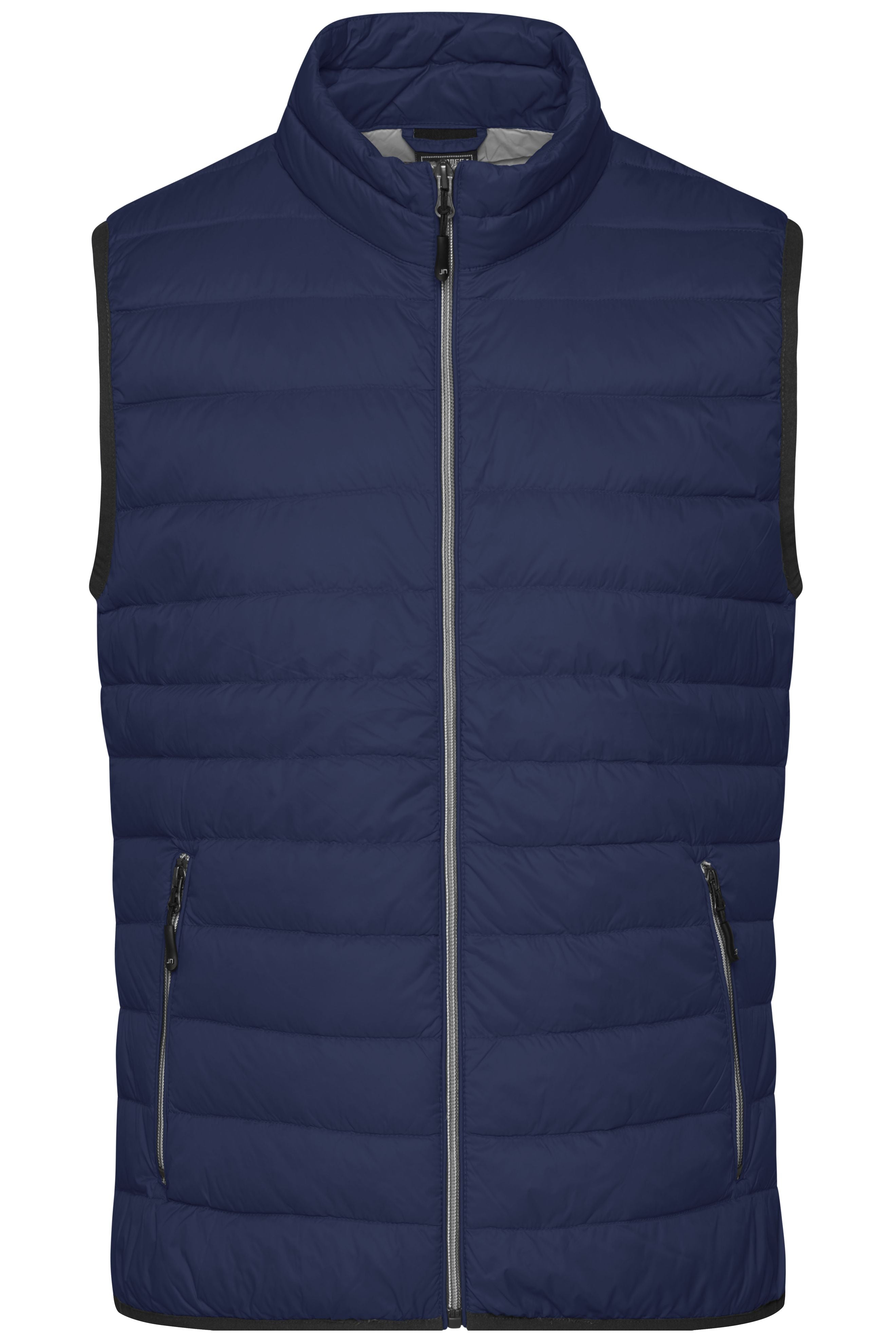 JN1138 - Men's Down Vest in navy/silver Größe S von Daiber