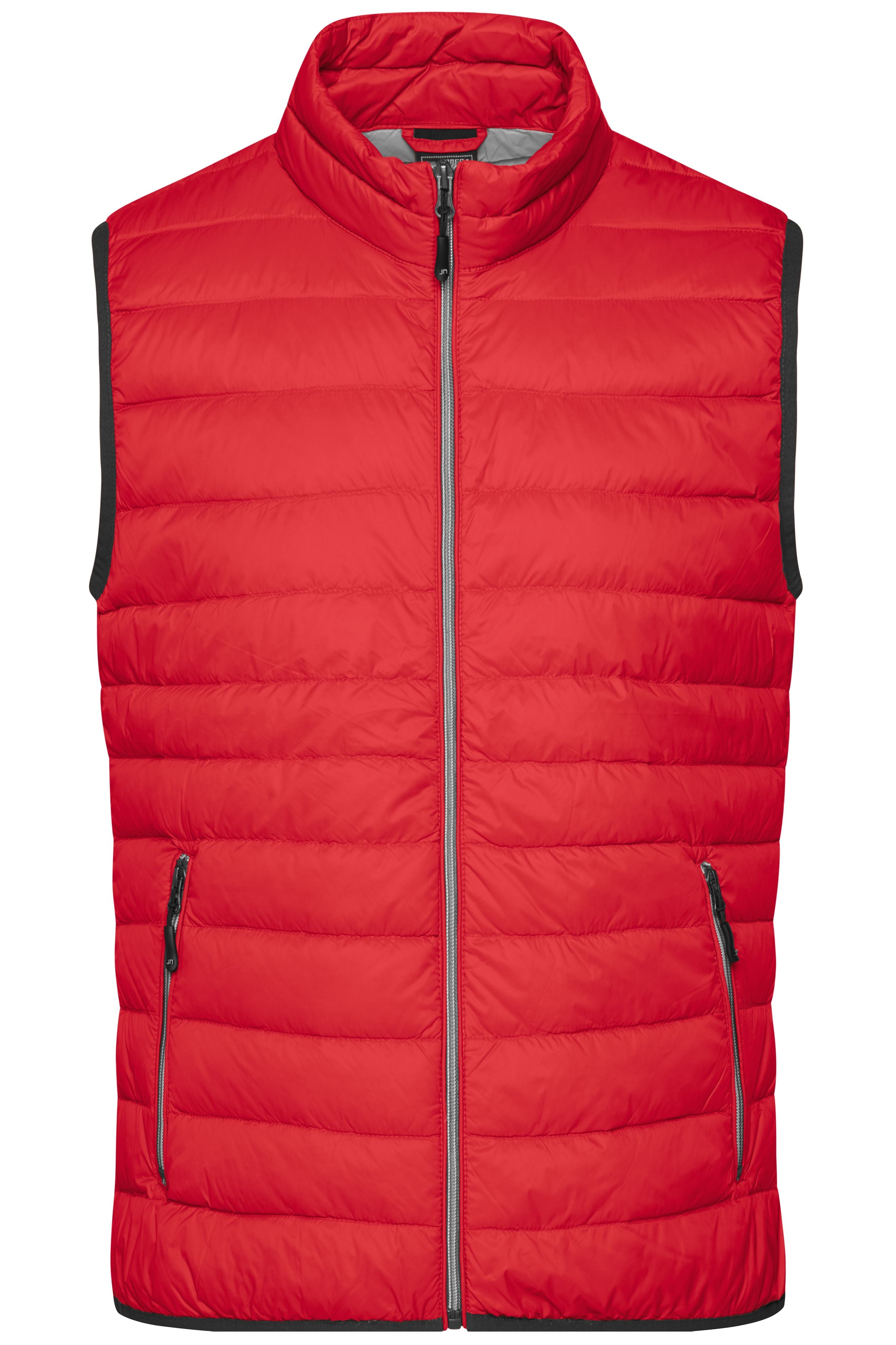 JN1138 - Men's Down Vest in red/silver Größe S von Daiber