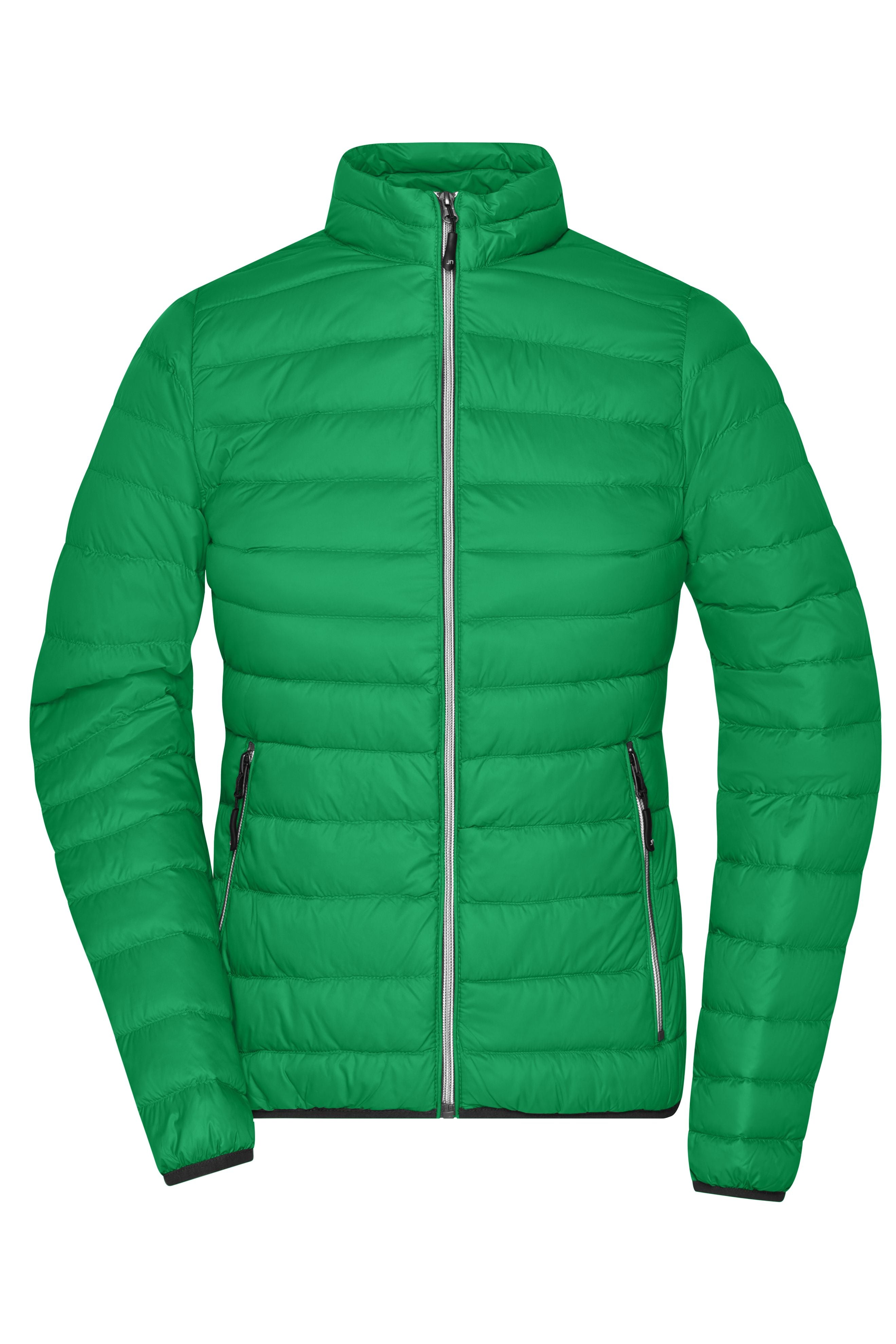 JN1139 - Ladies' Down Jacket in fern-green/silver Größe S von Daiber