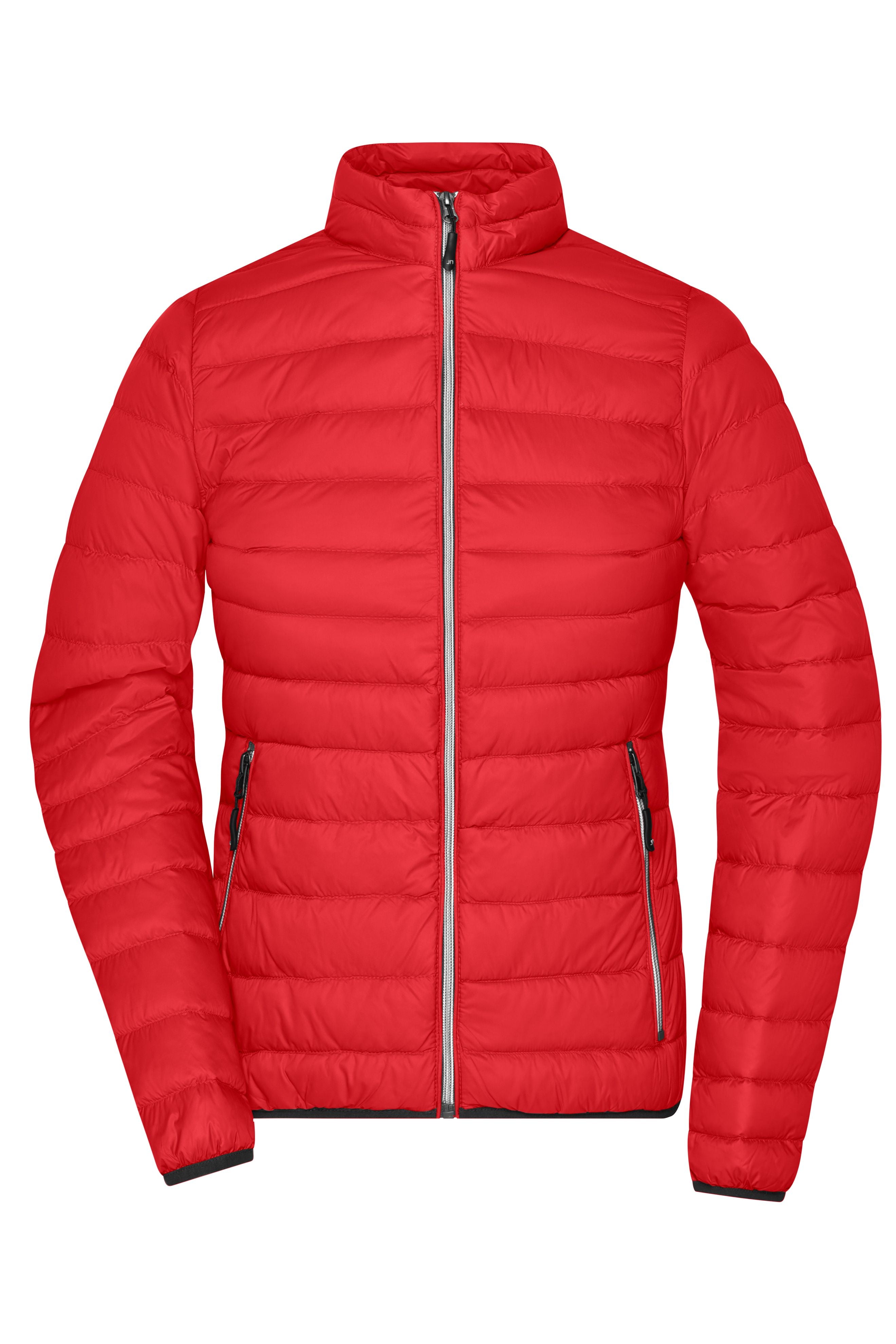JN1139 - Ladies' Down Jacket in red/silver Größe S von Daiber
