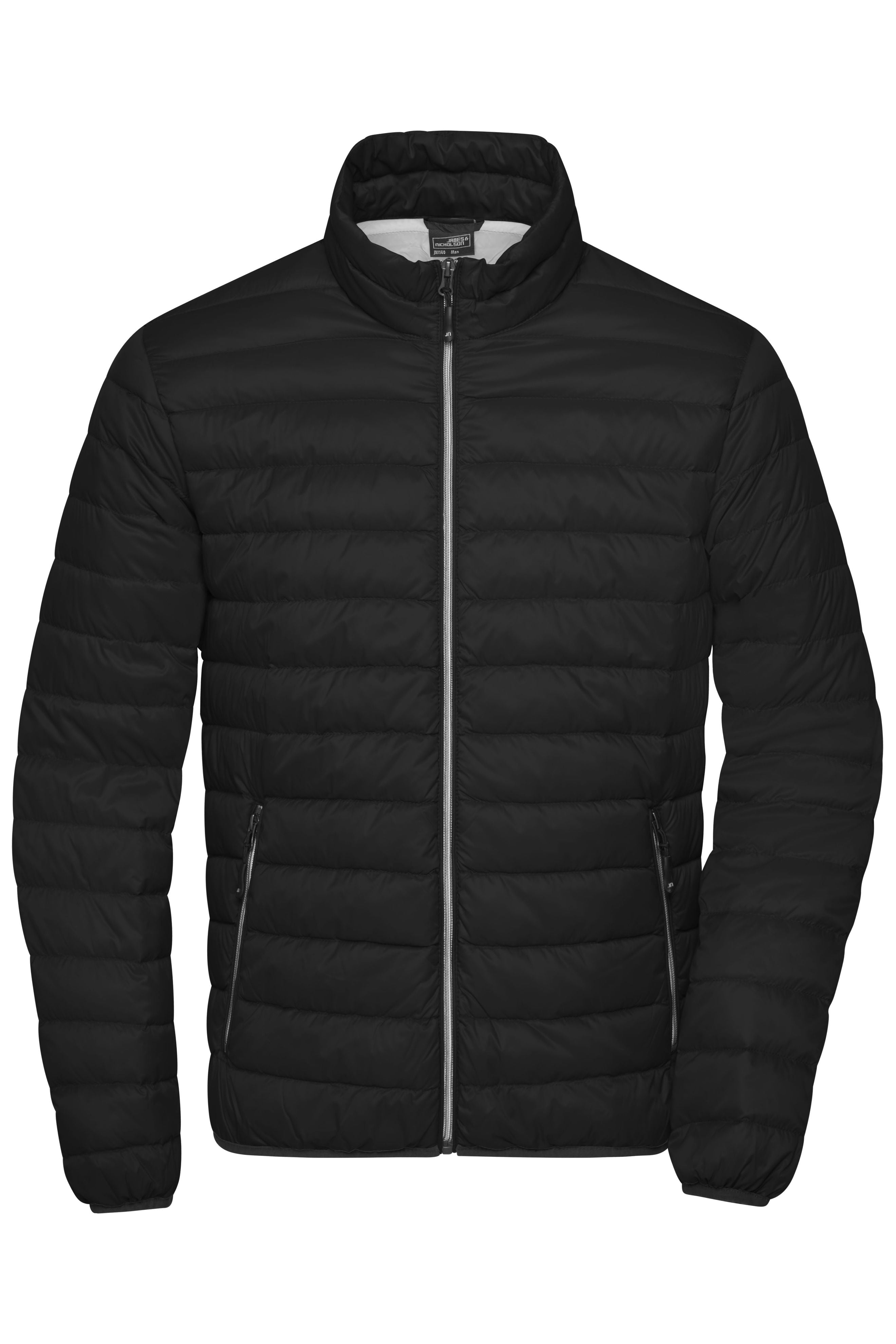 JN1140 - Men's Down Jacket in black/silver Größe S von Daiber