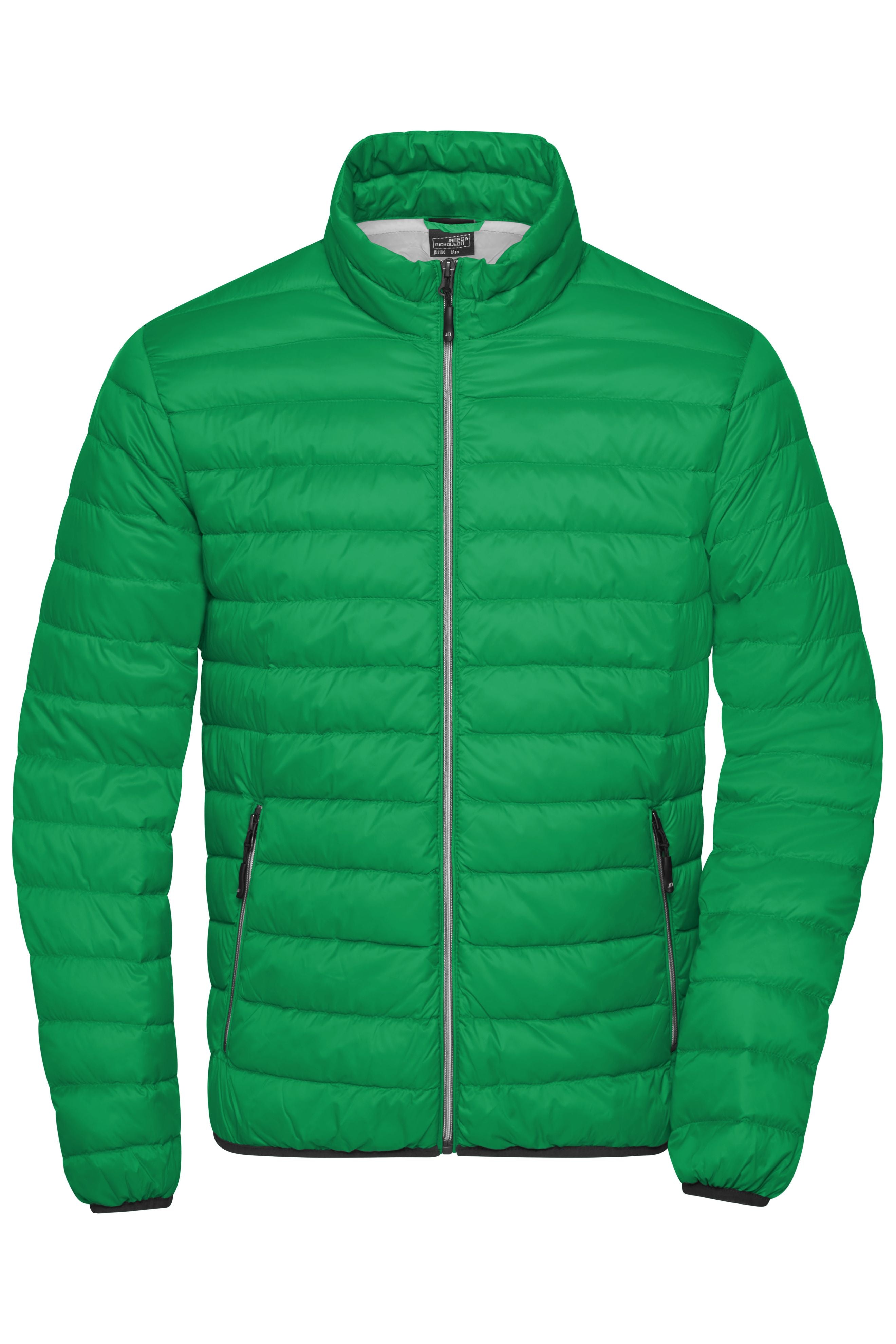 JN1140 - Men's Down Jacket in fern-green/silver Größe S von Daiber
