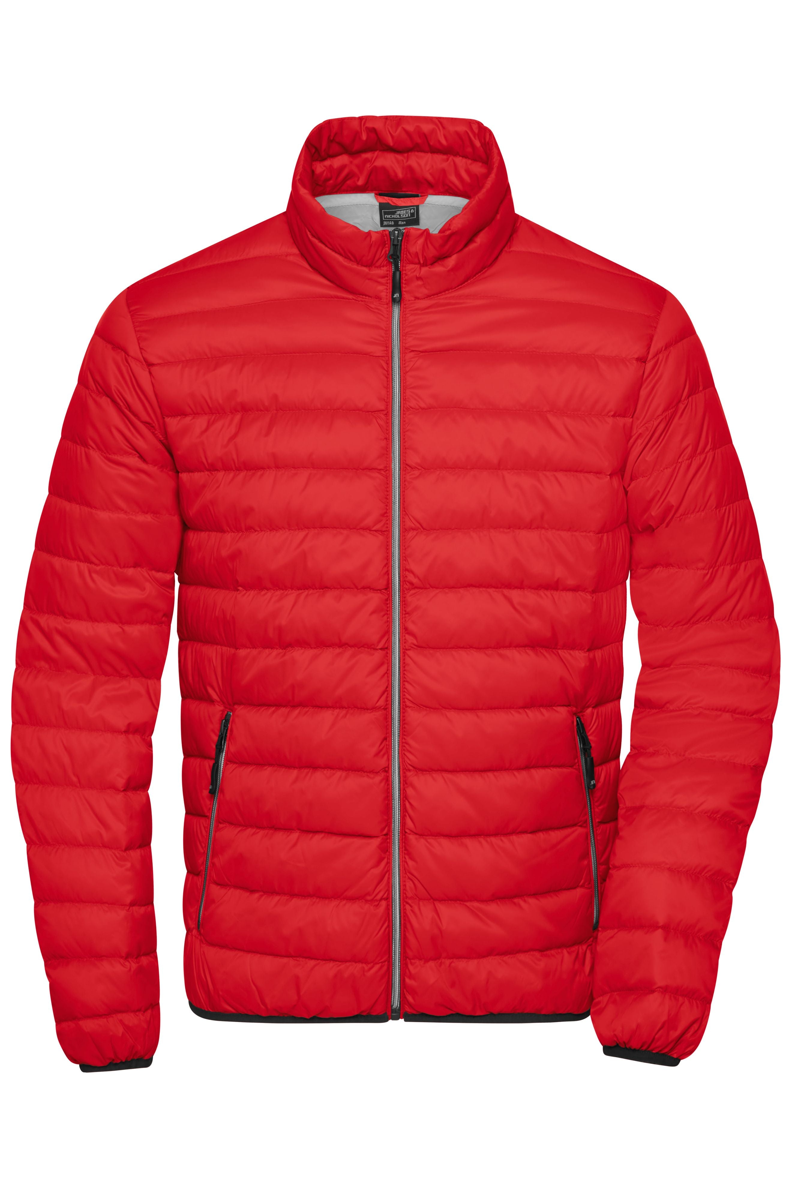JN1140 - Men's Down Jacket in red/silver Größe S von Daiber
