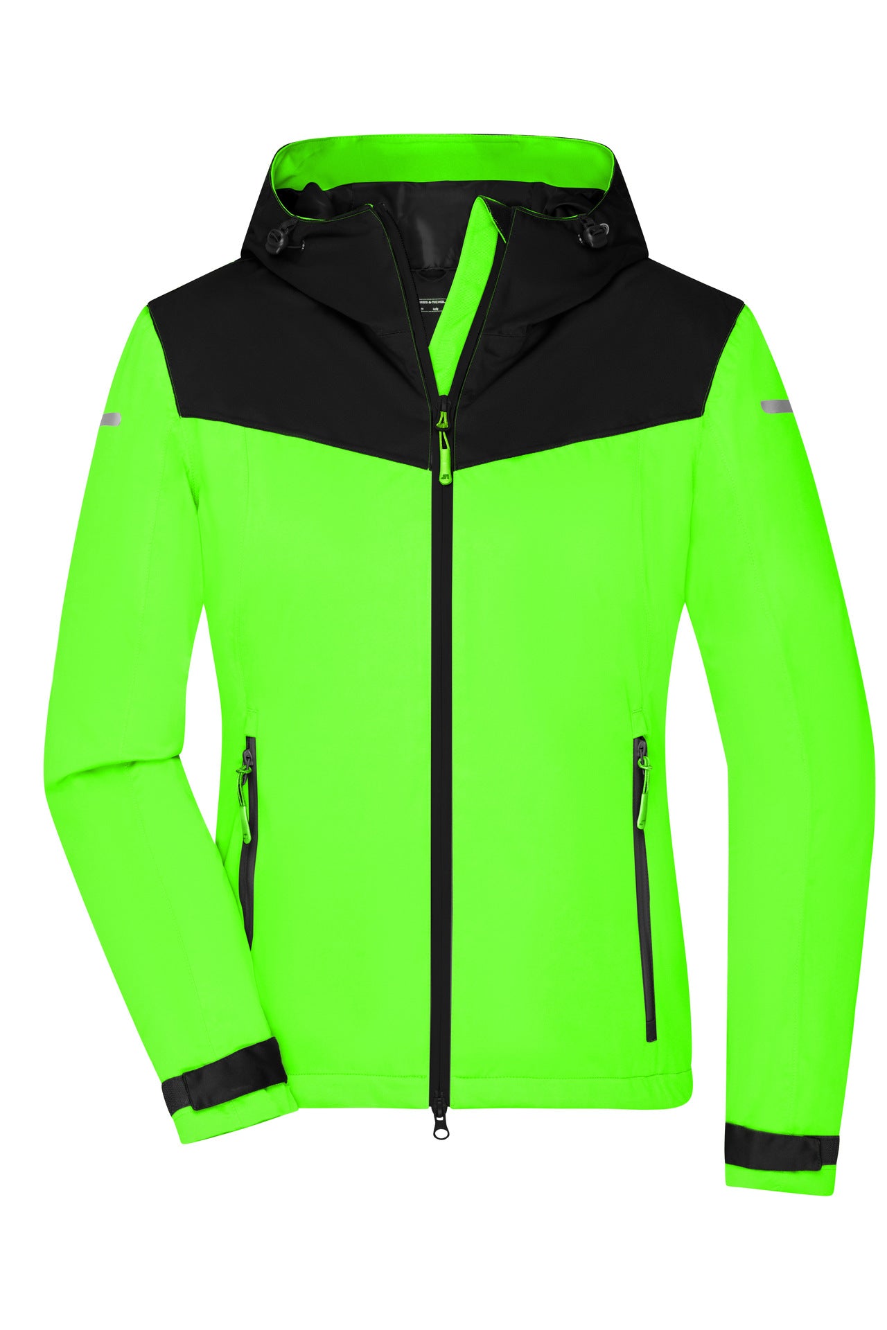 JN1179 - Ladies' Allweather Jacket in bright-green/black Größe XS von Daiber