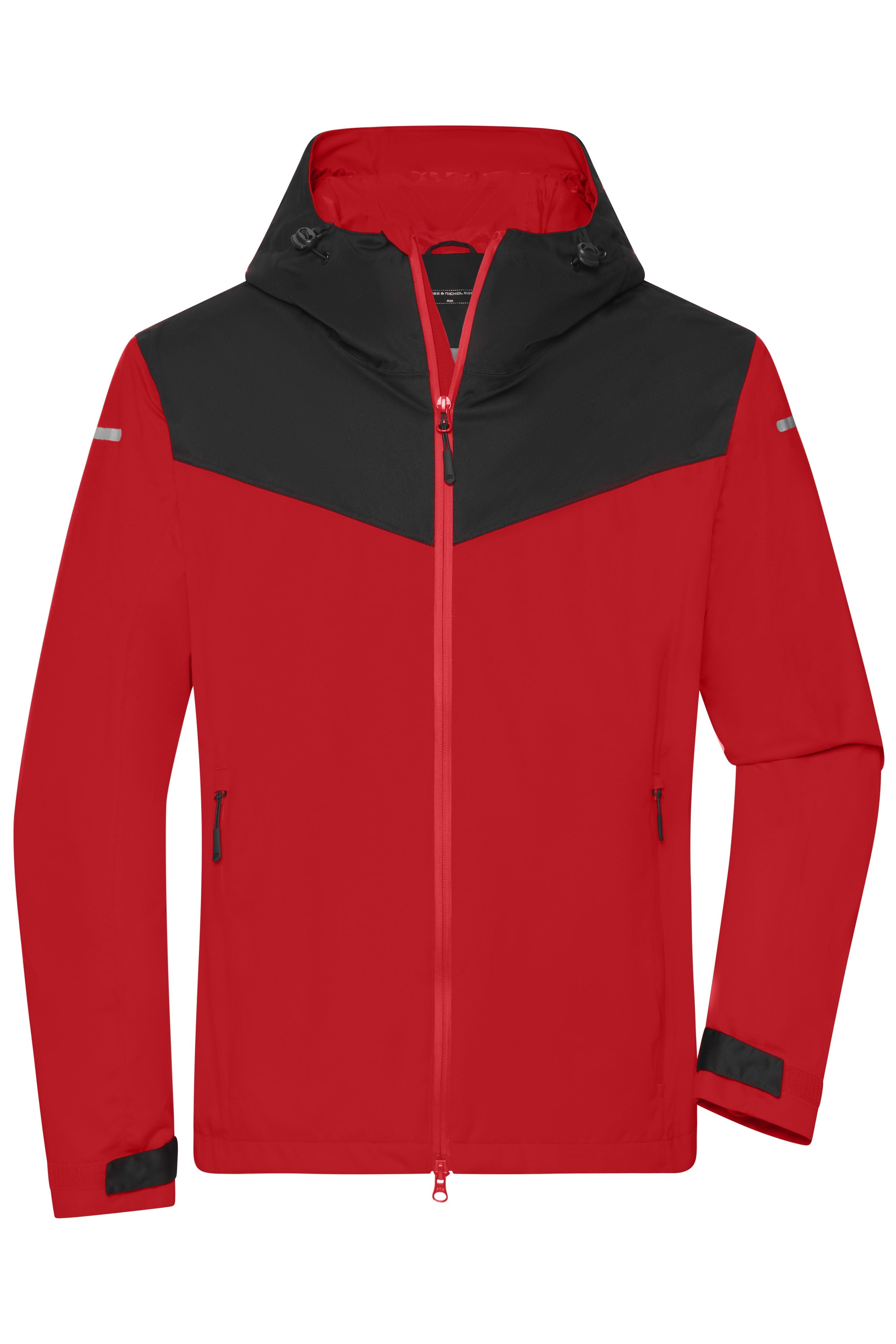 JN1180 - Men's Allweather Jacket in light-red/black/light-red Größe S von Daiber