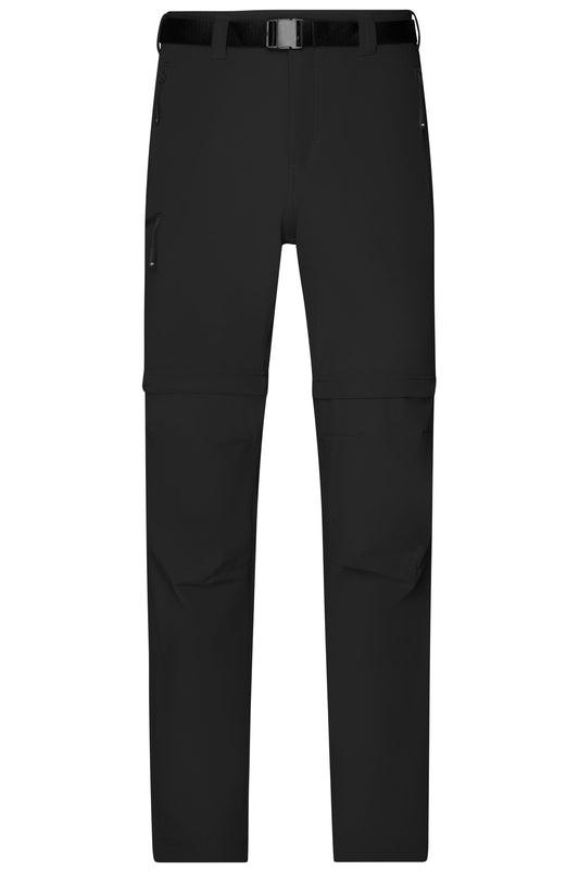 JN1202 - Men's Zip-Off Trekking Pants in black Größe S von Daiber