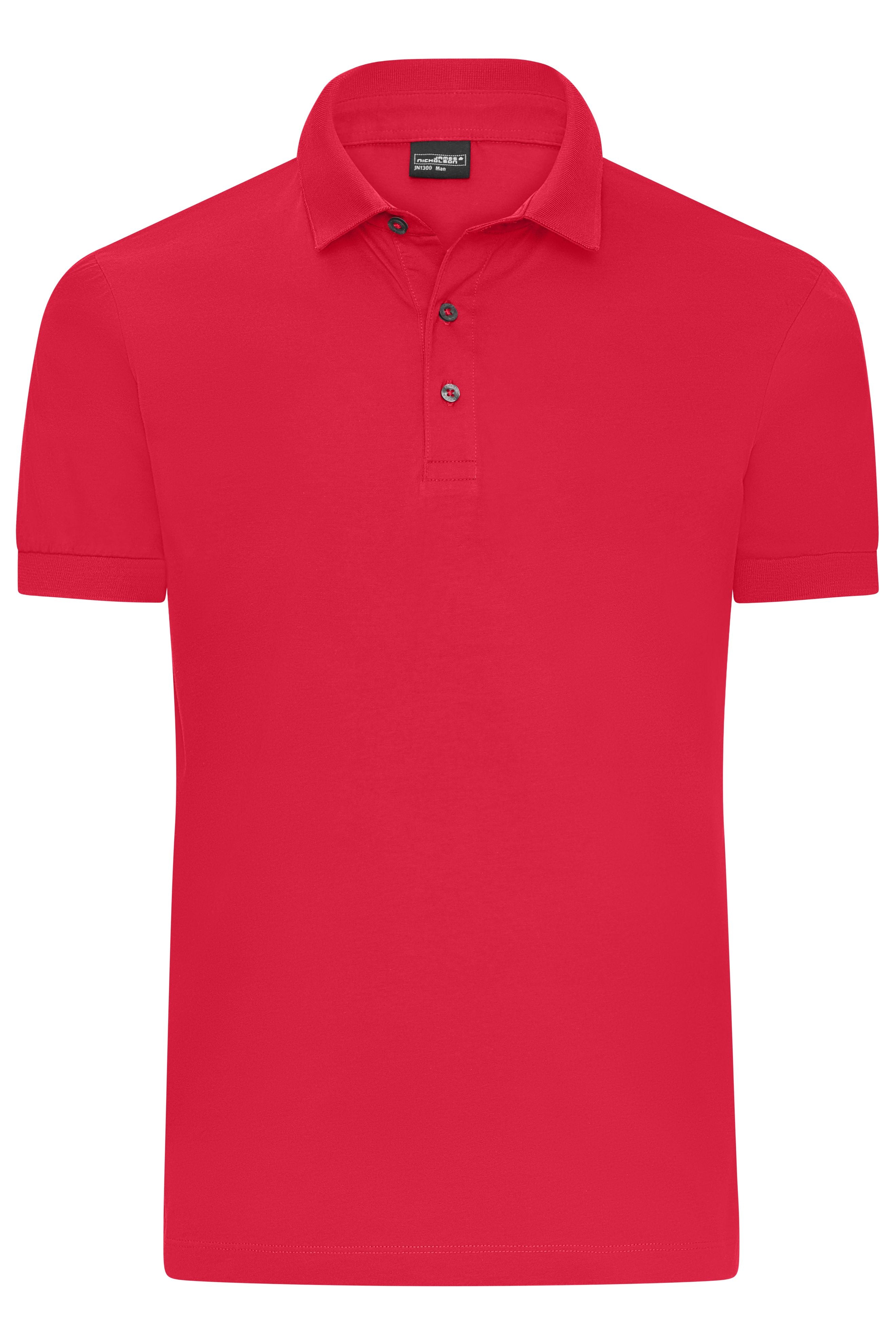 JN1300 - Men's Mercerised Polo in light-red Größe S von Daiber