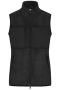 JN1309 - Ladies' Fleece Vest in black/black Größe XS von Daiber