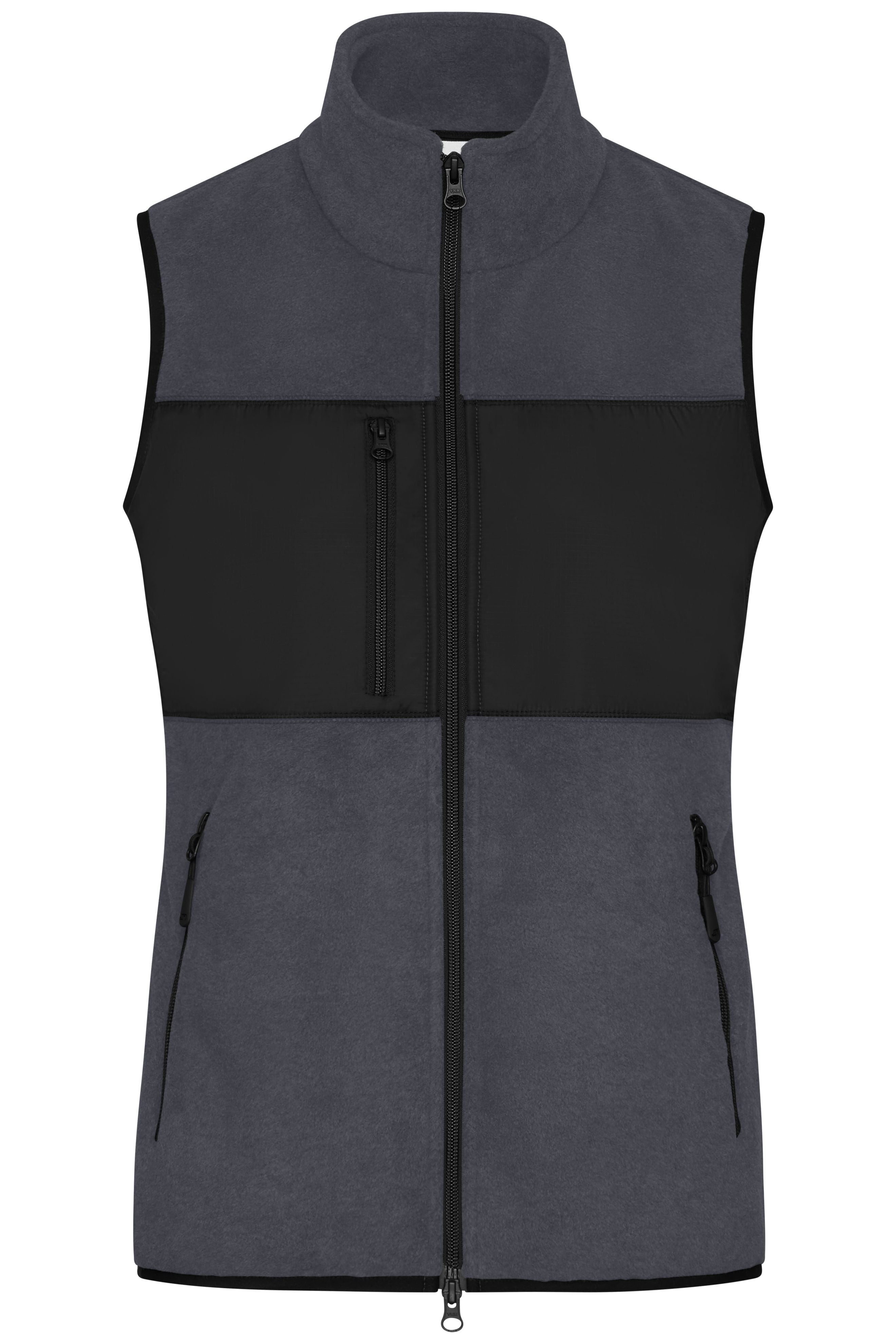 JN1309 - Ladies' Fleece Vest in carbon/black Größe XS von Daiber