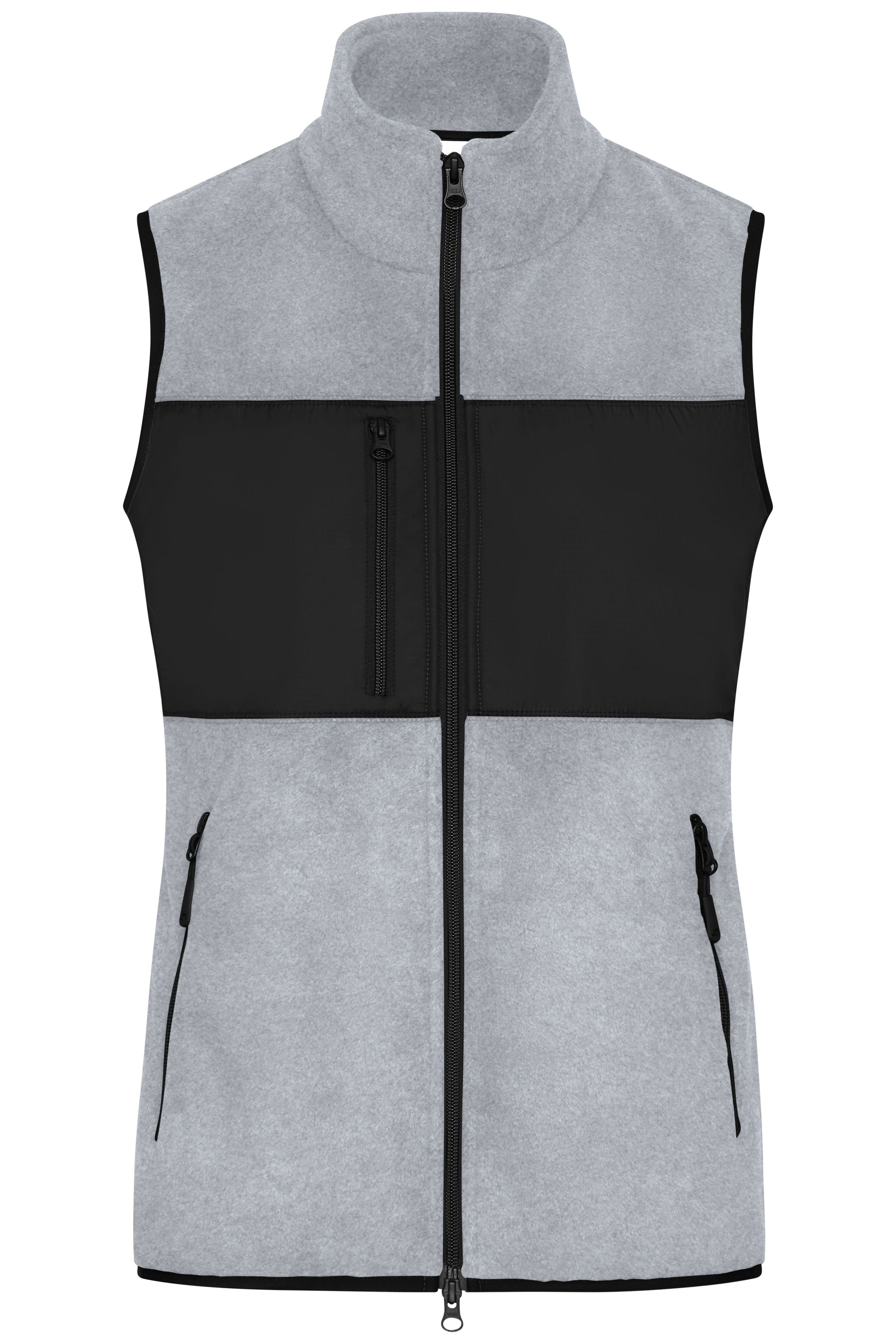 JN1309 - Ladies' Fleece Vest in light-melange/black Größe XS von Daiber