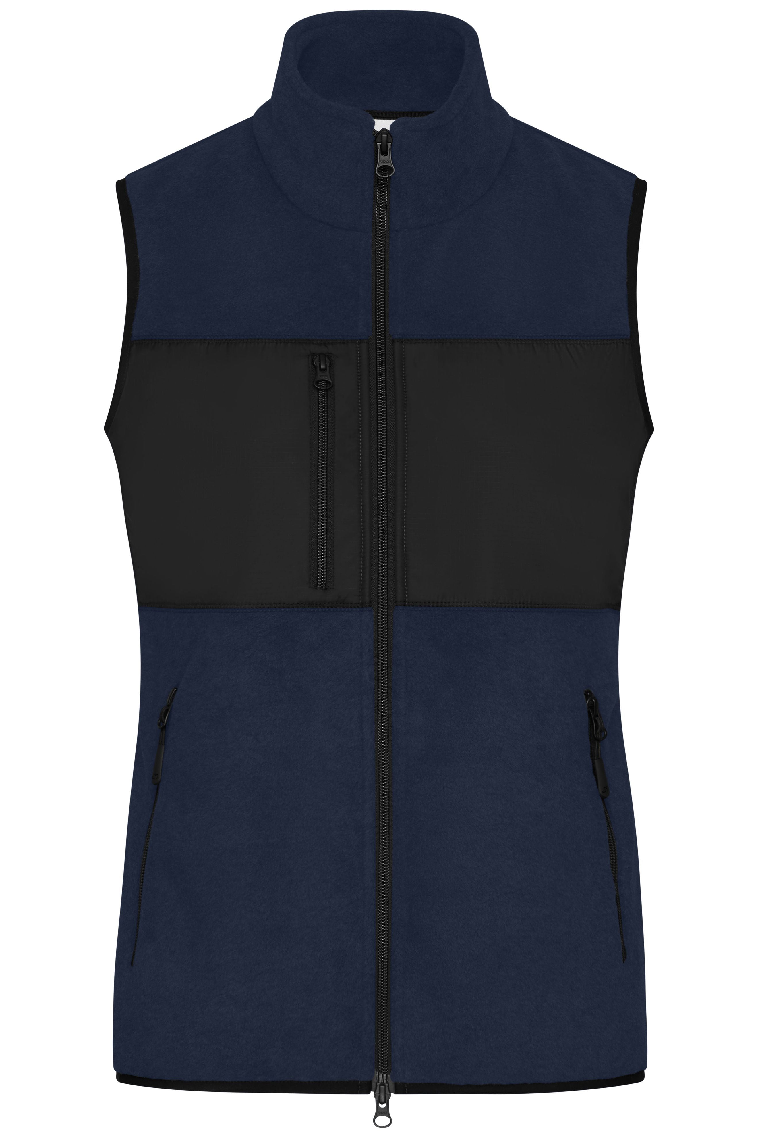 JN1309 - Ladies' Fleece Vest in navy/black Größe XS von Daiber
