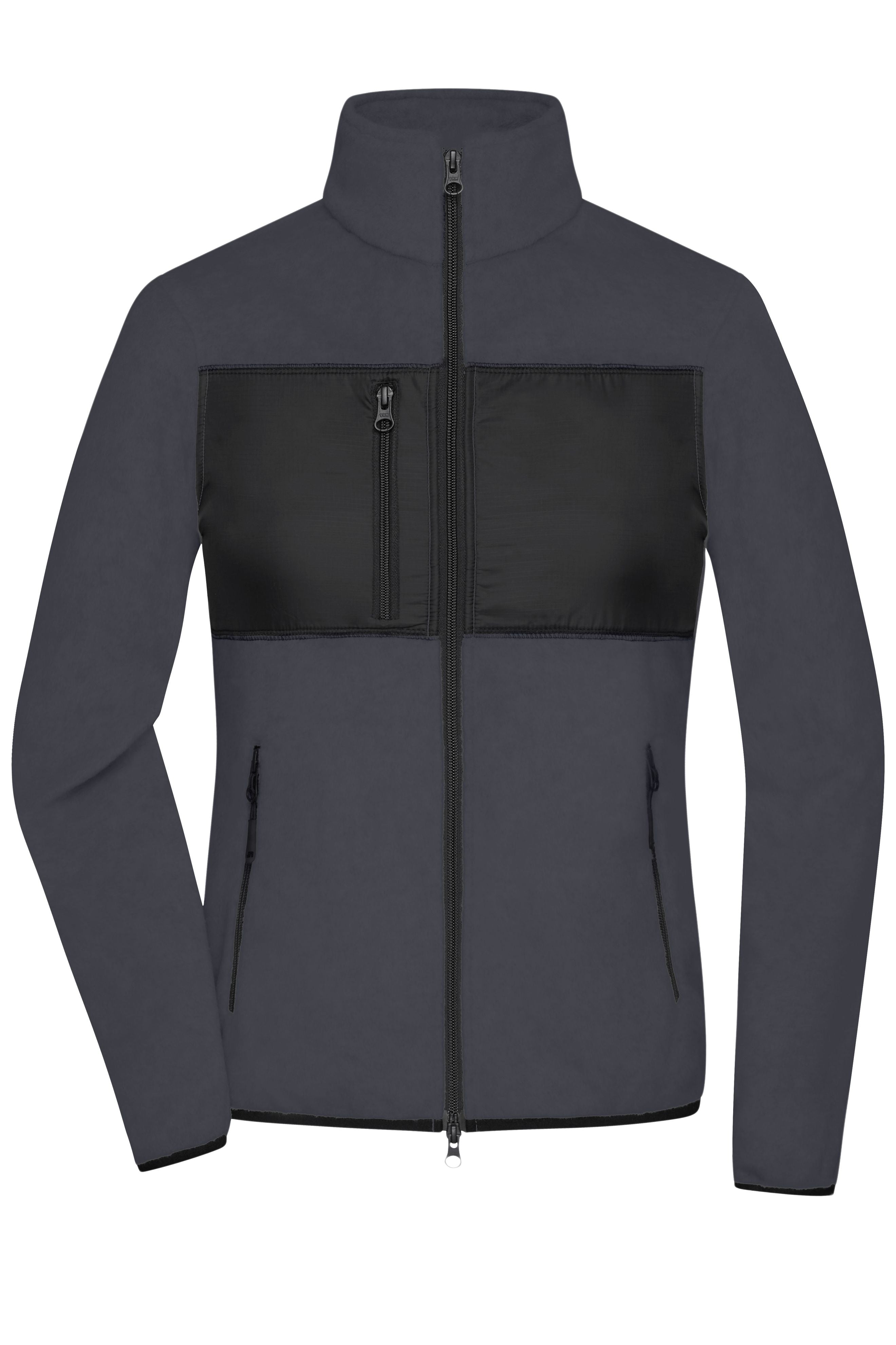 JN1311 - Ladies' Fleece Jacket in carbon/black Größe XS von Daiber