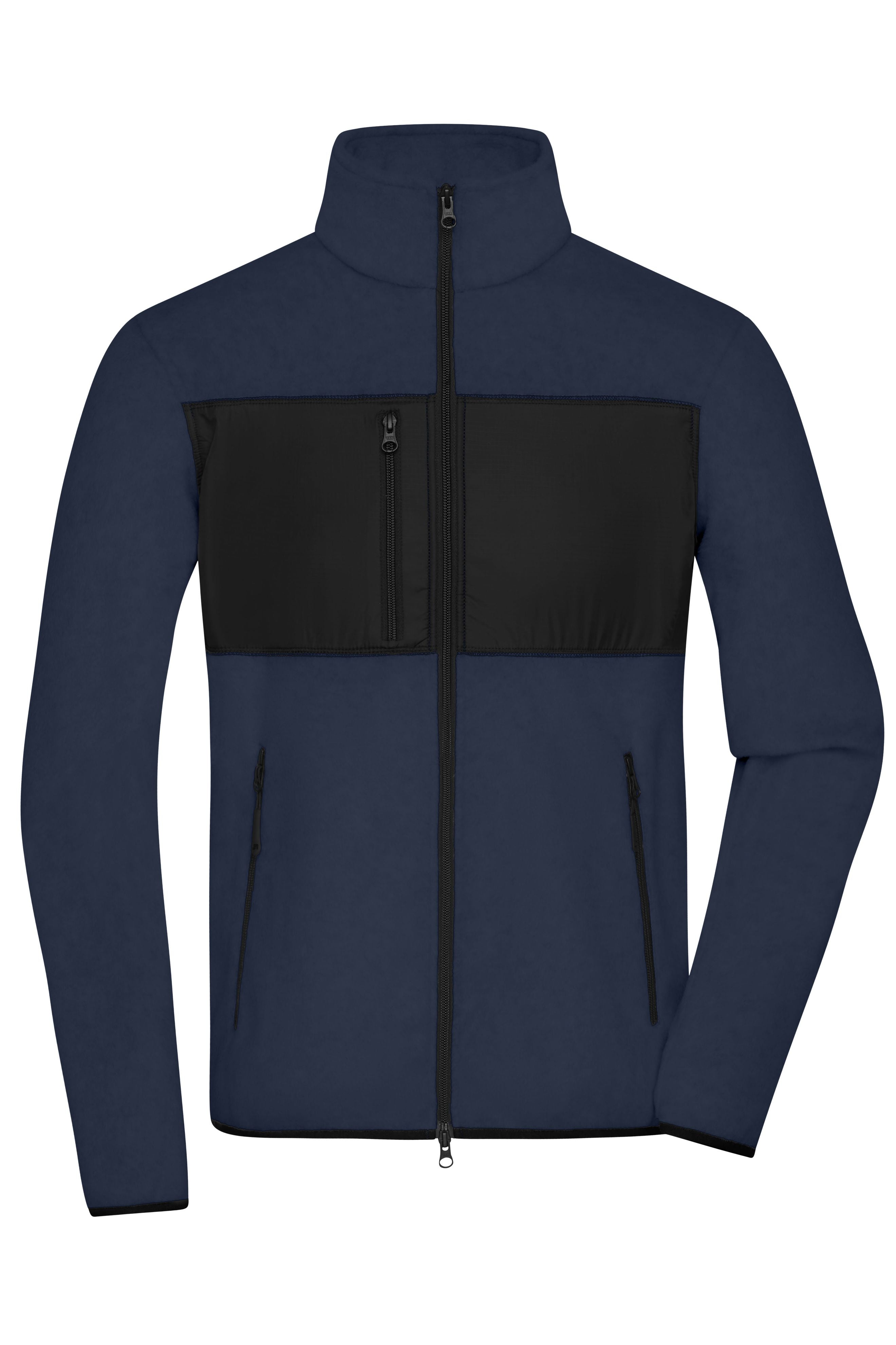 JN1312 - Men's Fleece Jacket in navy/black Größe S von Daiber