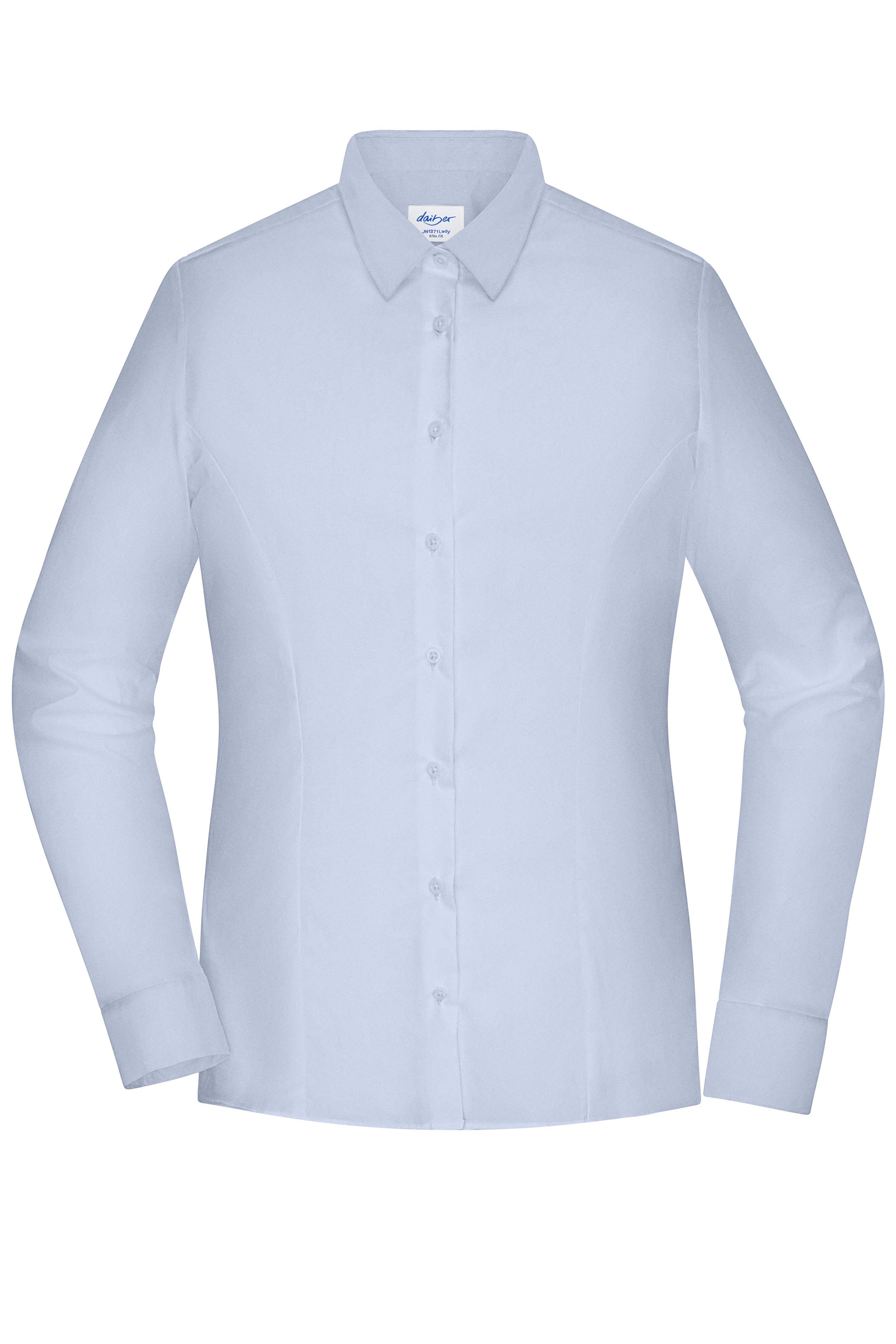 JN1371 - Ladies' Shirt - SLIM FIT - in light-blue Größe XS von Daiber
