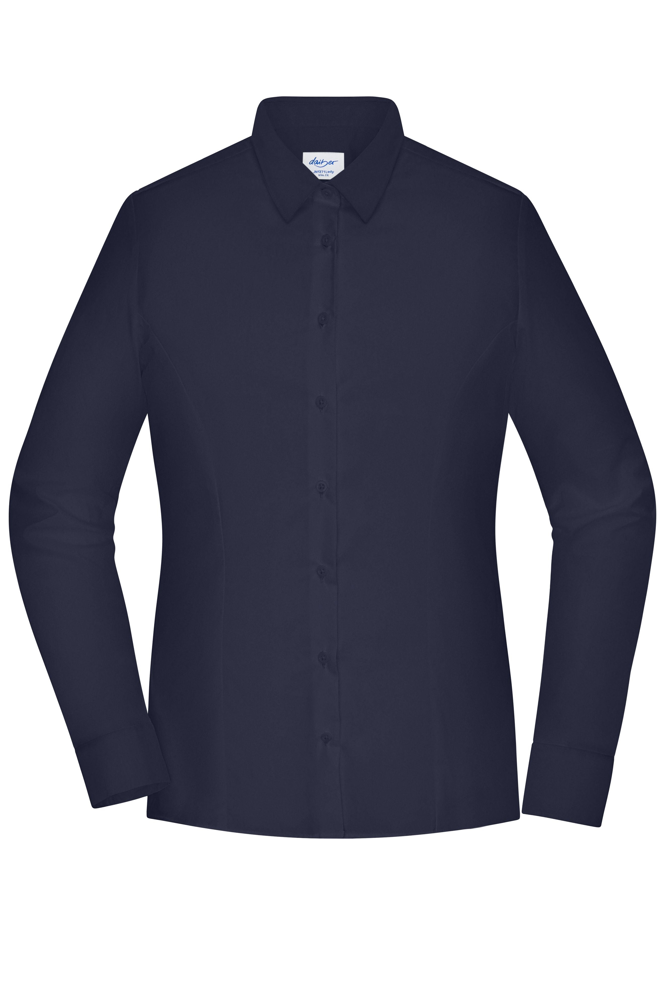 JN1371 - Ladies' Shirt - SLIM FIT - in navy Größe XS von Daiber