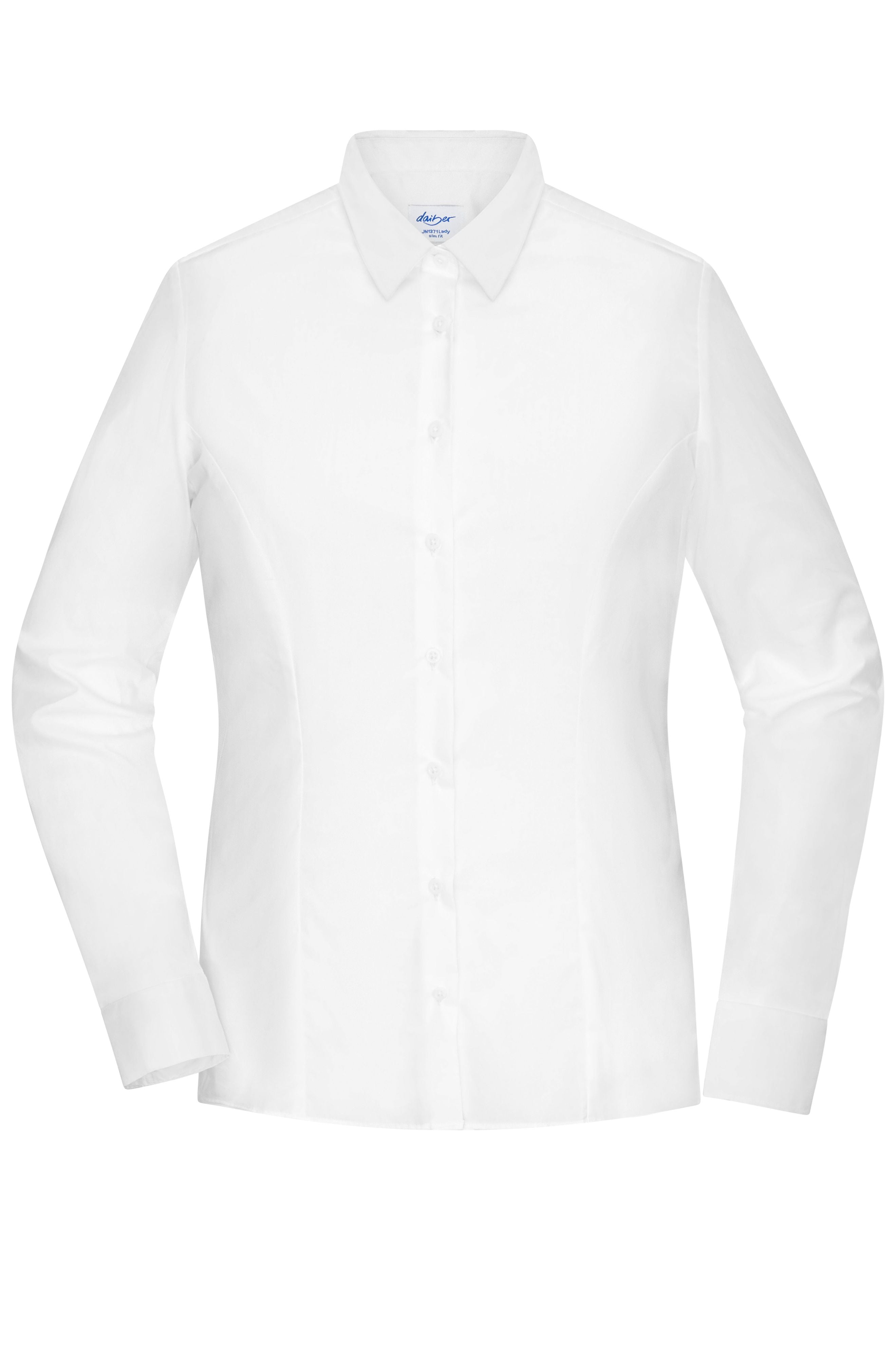 JN1371 - Ladies' Shirt - SLIM FIT - in white Größe XS von Daiber