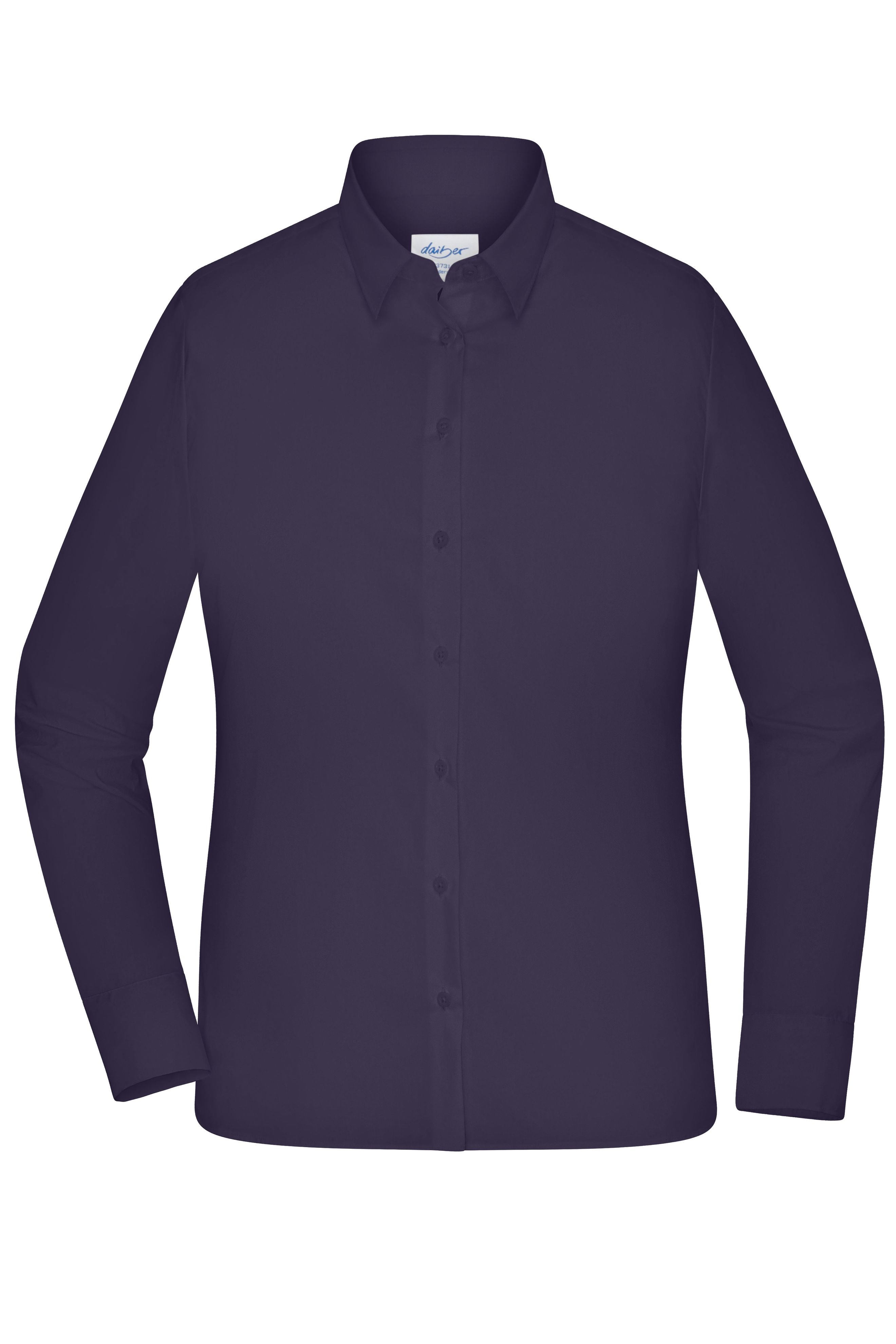JN1373 - Ladies' Shirt - MODERN FIT - in deep-purple Größe XS von Daiber