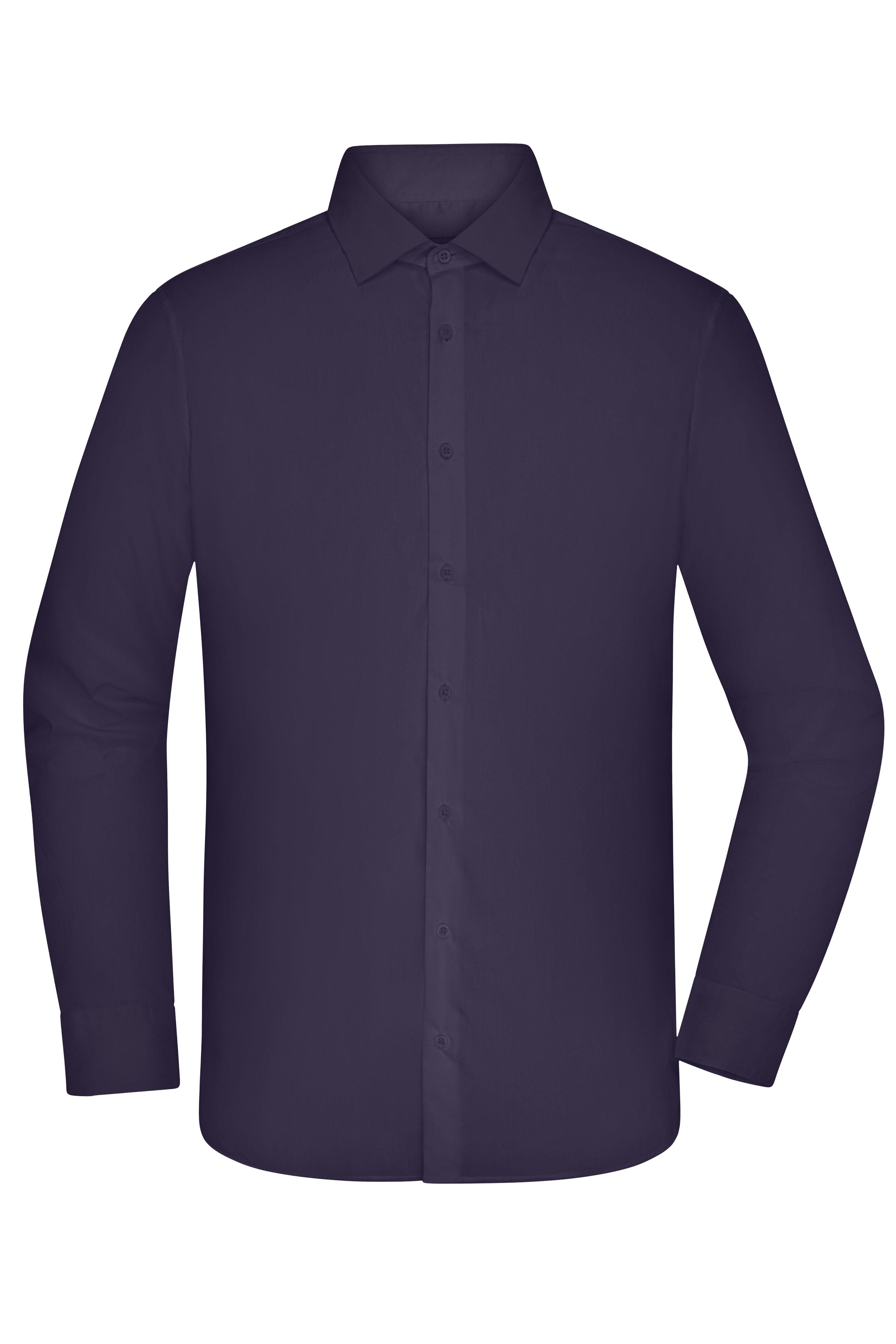 JN1374 - Men's Shirt - MODERN FIT - in deep-purple Größe S von Daiber
