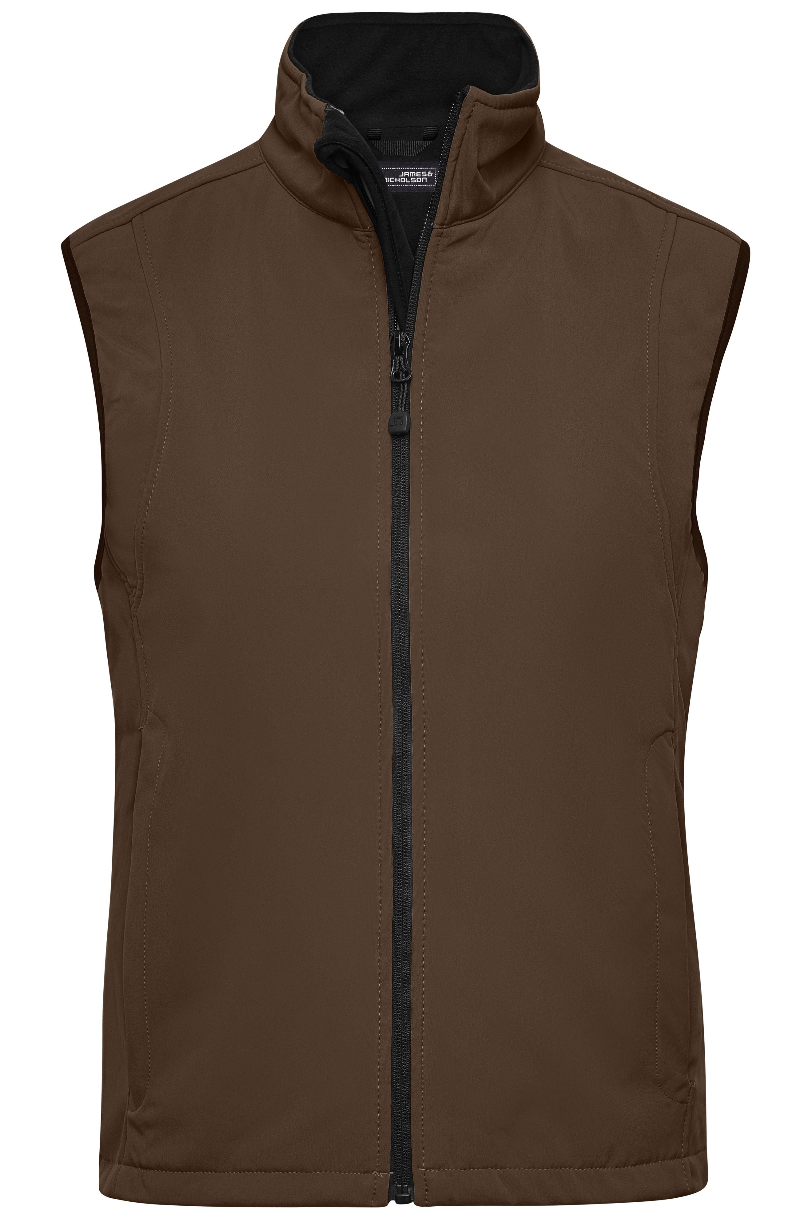 JN138 - Ladies' Softshell Vest in brown Größe S von Daiber