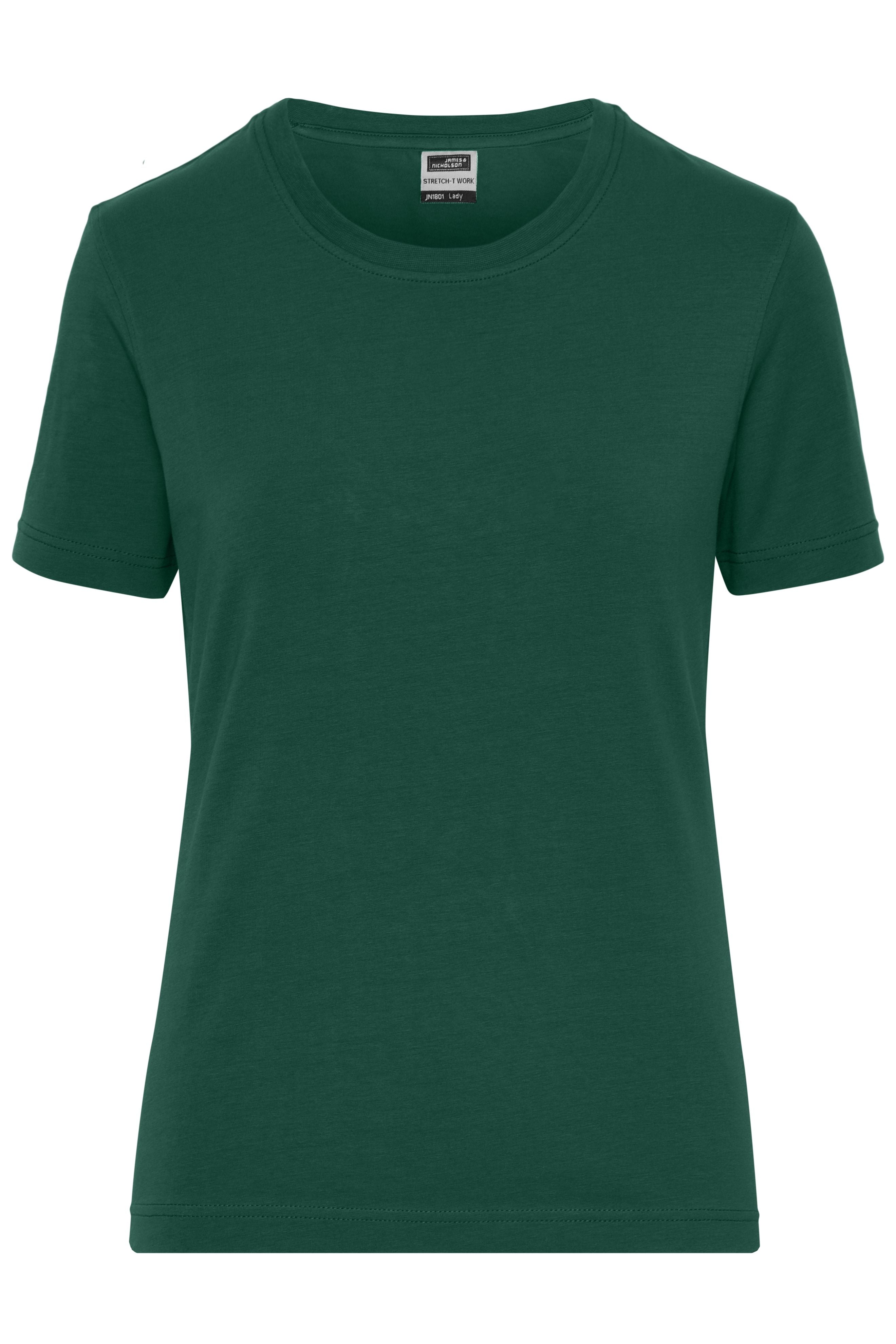 JN1801 - Ladies' BIO Stretch-T Work - SOLID - in dark-green Größe XS von Daiber
