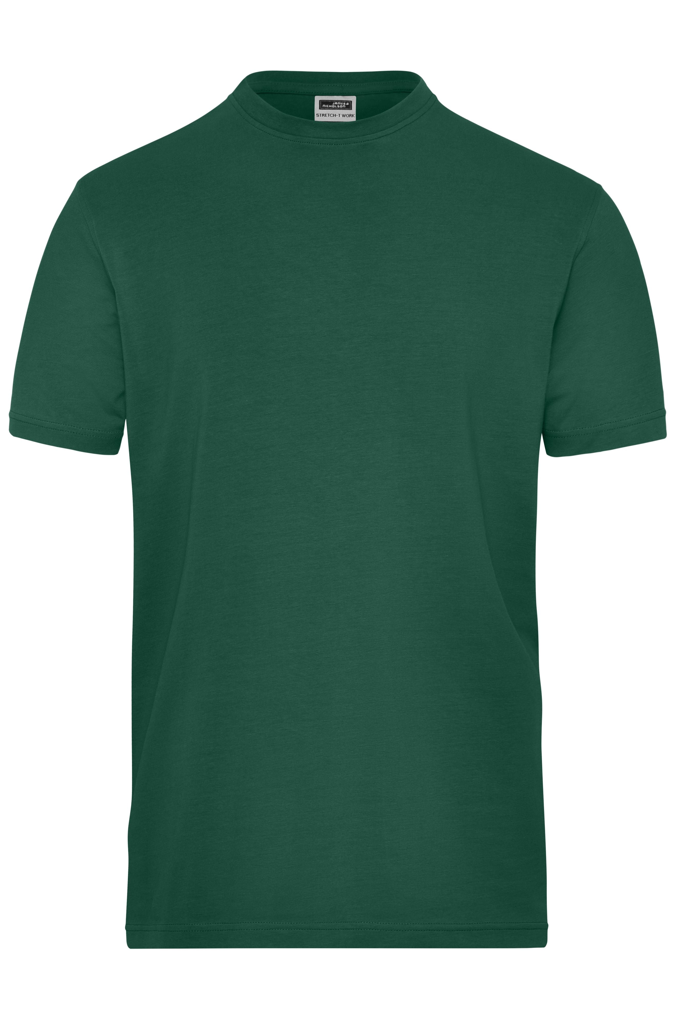 JN1802 - Men's BIO Stretch-T Work - SOLID - in dark-green Größe XS von Daiber